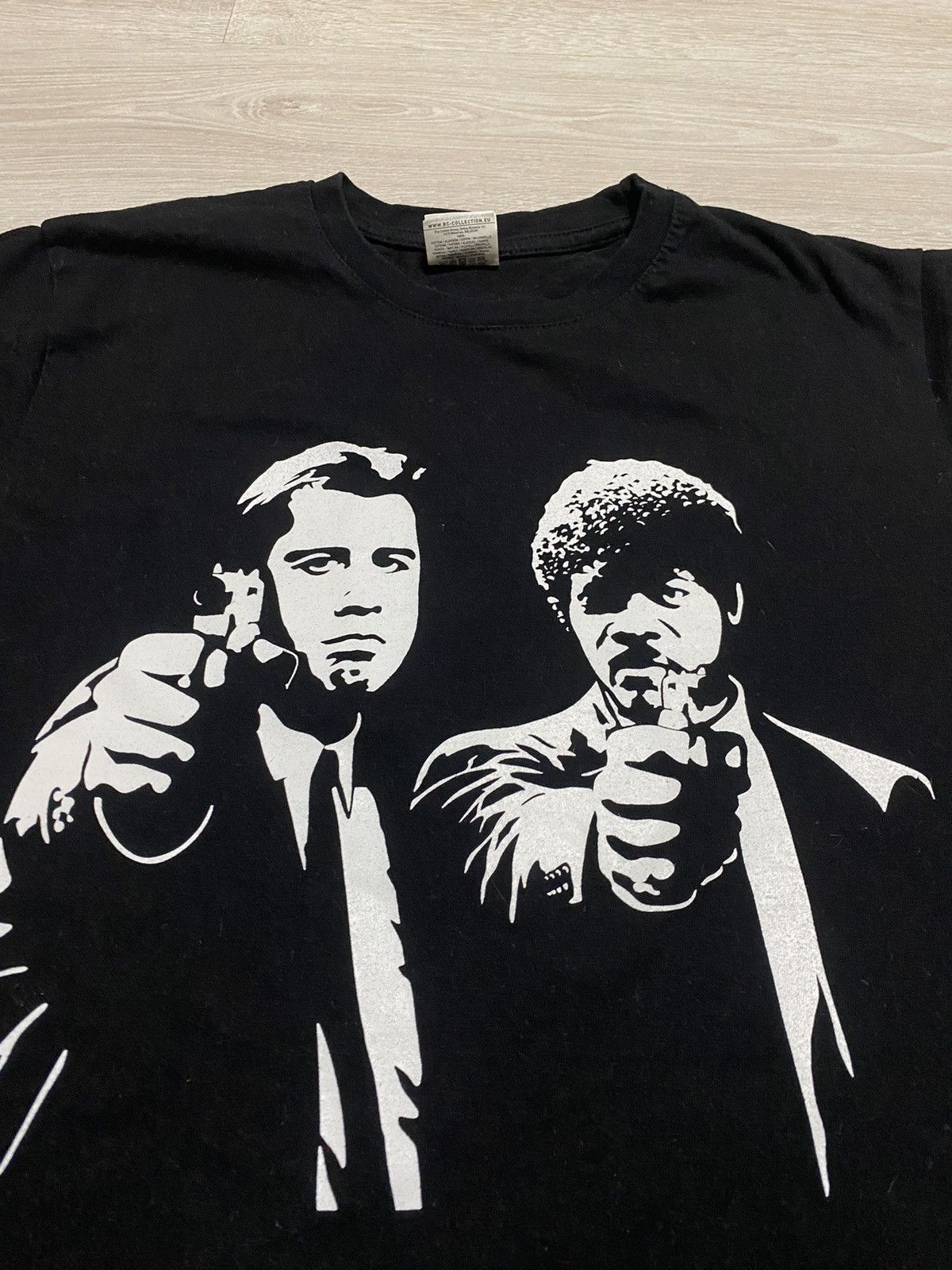 Vintage Vintage T-shirt Movie Big Logo Pulp Fiction Black Size S-M Size US M / EU 48-50 / 2 - 2 Thumbnail