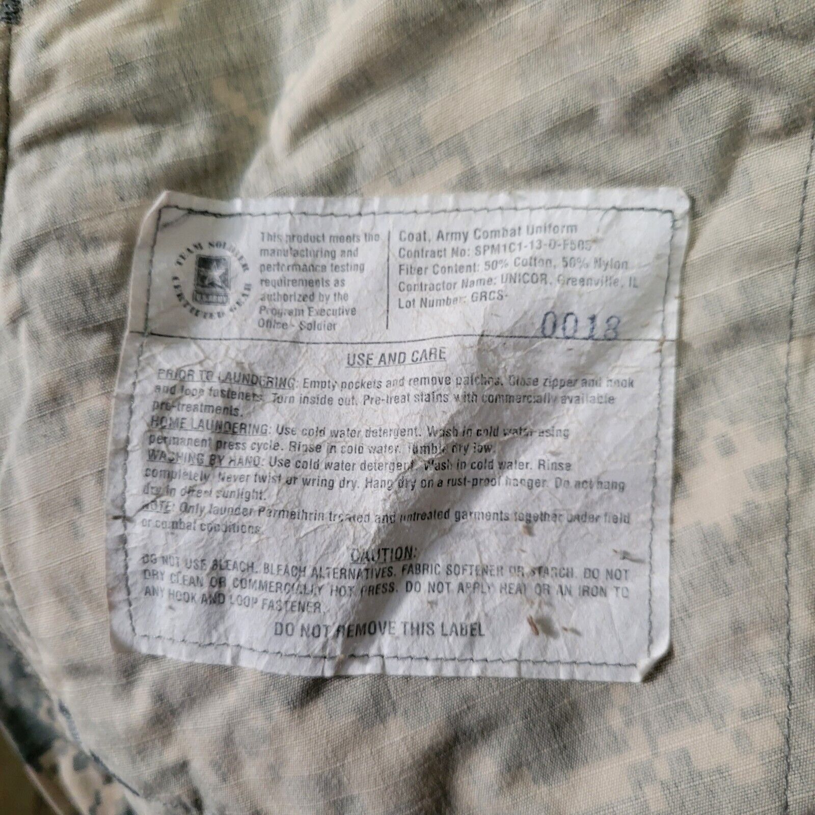 Other US Military Jacket Camo Medium Top Hot Insect Shield Used Size US M / EU 48-50 / 2 - 5 Thumbnail