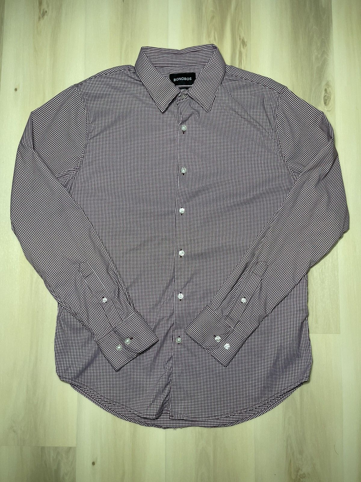 Bonobos Bonobos Shirt Men’s Sz L Red Gingham Slim Fit Long Sleeve Size US L / EU 52-54 / 3 - 1 Thumbnail