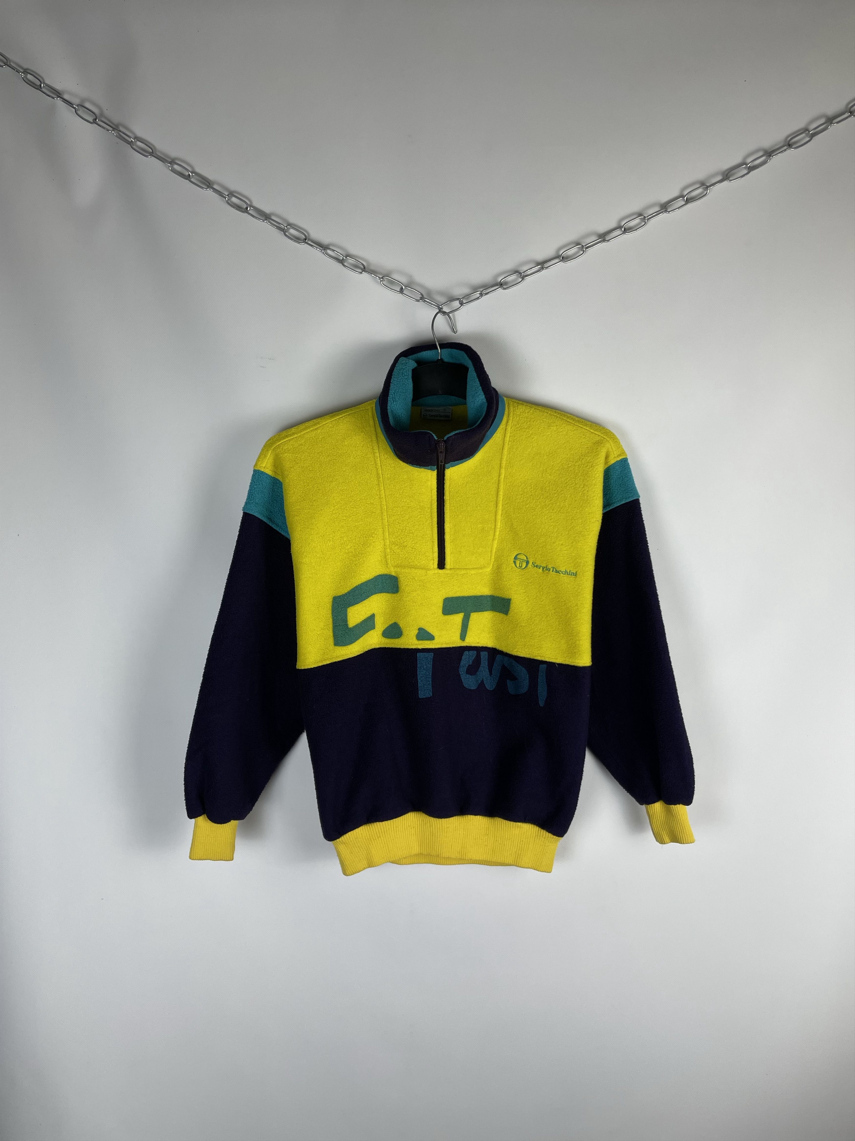 Sergio Tacchini Vintage Sergio Tacchini Fleece Pullover Size US S / EU 44-46 / 1 - 1 Thumbnail
