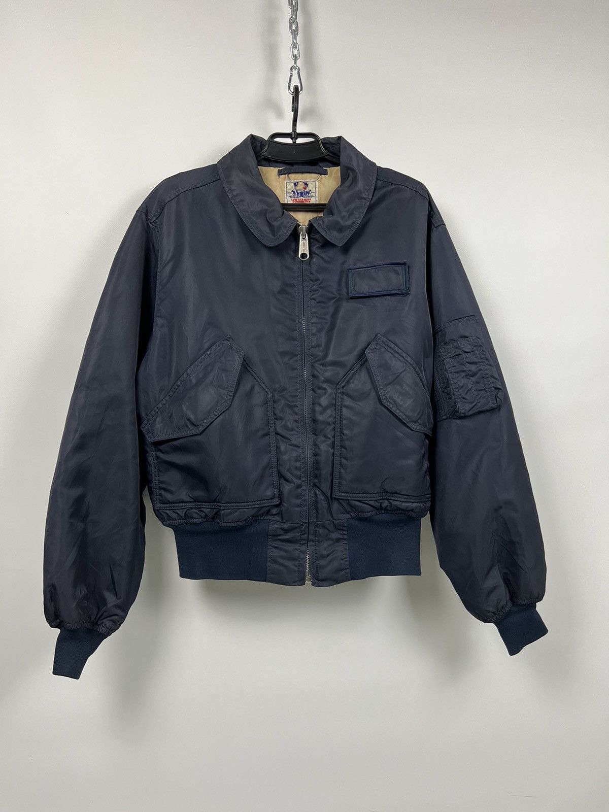 image of Levis Vintage 80's Cropped Bomber Jacket Lot 73555-86 in Black, Men's (Size Medium)