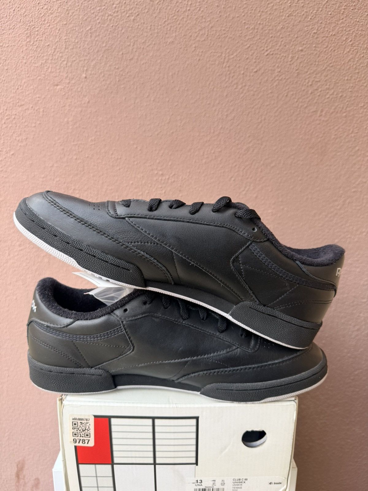 Reebok Reebok Eames Office x Club C 85 'Monotone Pack Black' Size US 13 / EU 46 - 5 Thumbnail
