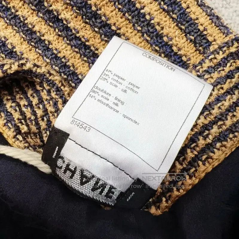 Chanel Chanel Striped Cotton Blend Skirt . Size 35" - 5 Thumbnail