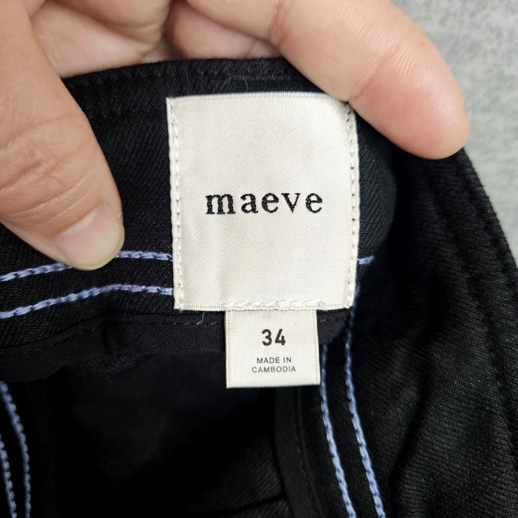 Anthropologie Maeve Anthropologie Womens Black Linen Shorts Size 34 Casual Pull On Button Pockets Stretch Regular Vintage No Size 24" / US 00 / IT 34 - 5 Thumbnail