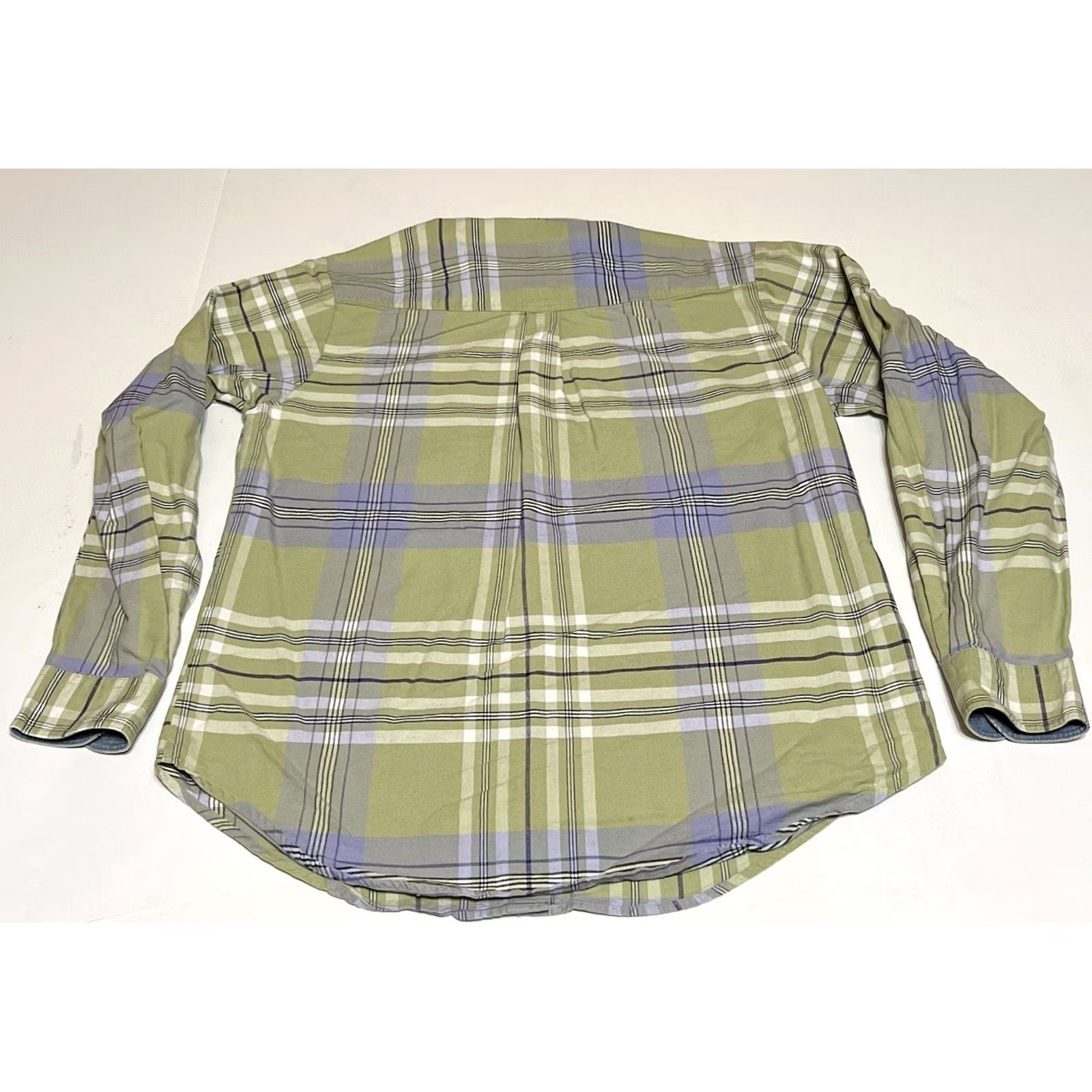 Roper Roper Shirt Western Button-Up Long Sleeve Green Plaid M Womens Medium Casual Cotton Button Front Neck Collared Vintage No Size M / US 6-8 / IT 42-44 - 3 Thumbnail