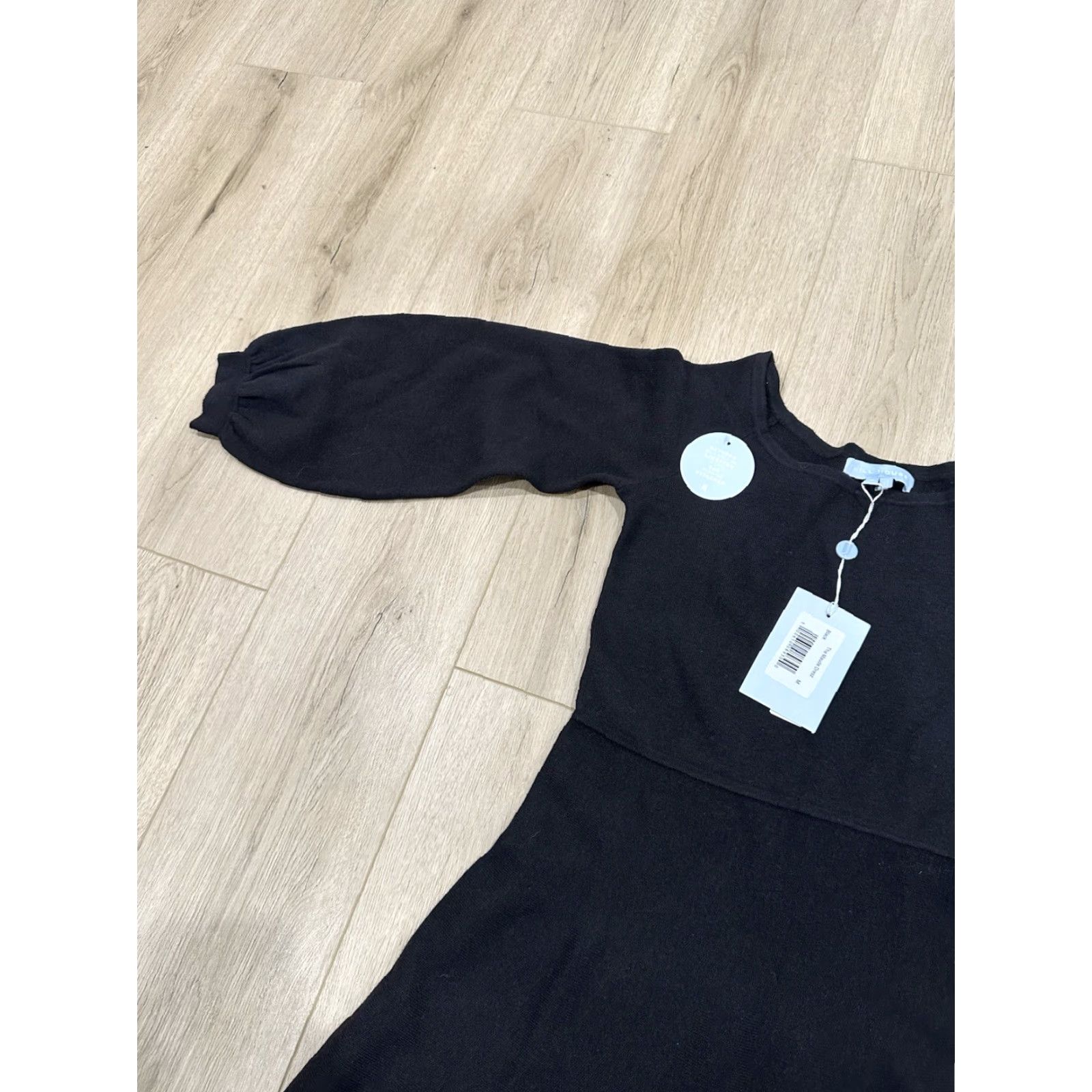 Vintage Hill House NWT Dress Black Sweater Knit Midi Long Sleeve Elegant Medium Size M / US 6-8 / IT 42-44 - 6 Thumbnail