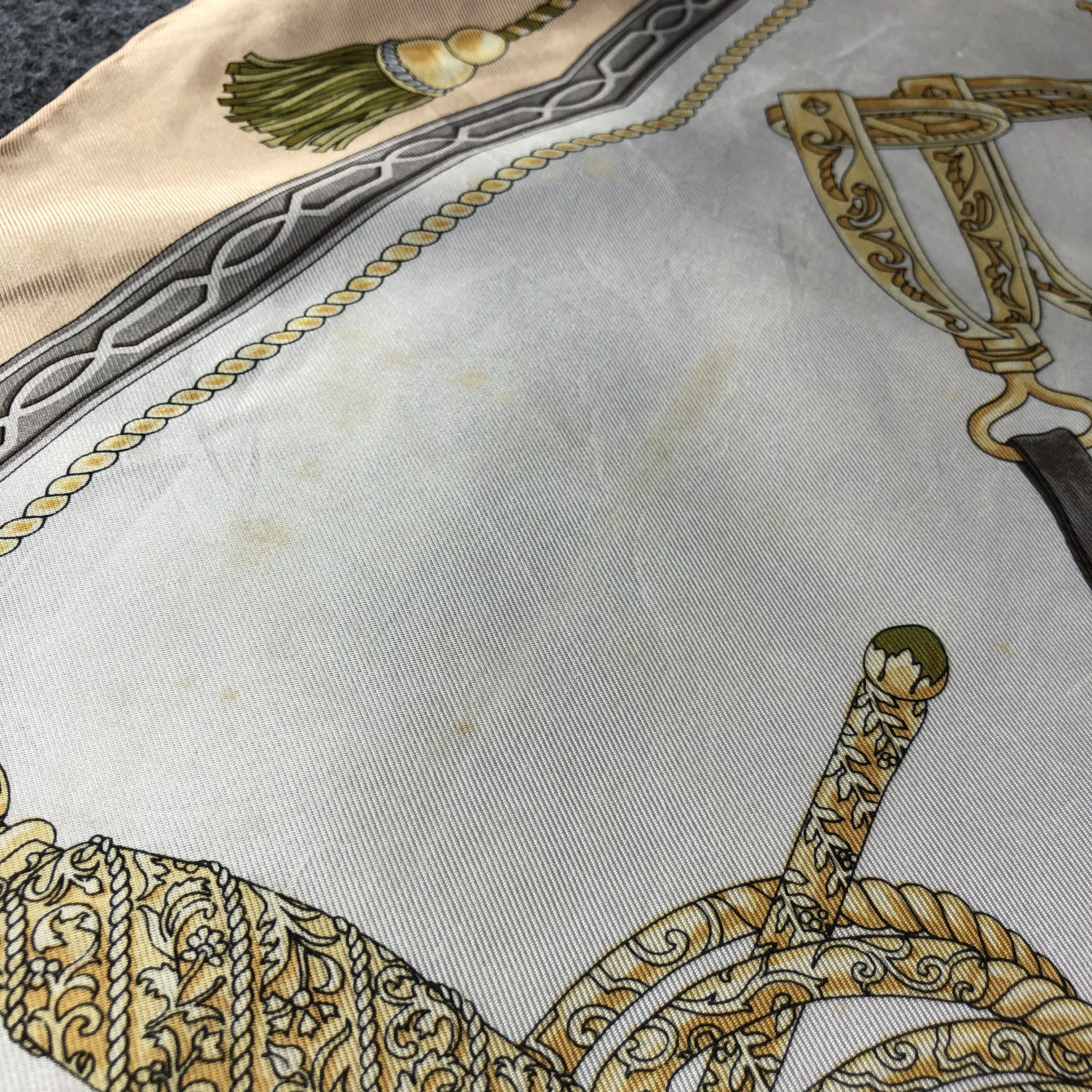 Lancel Vintage Lancel Luxury Baroque Silk Scarf M938 Size ONE SIZE - 14 Thumbnail