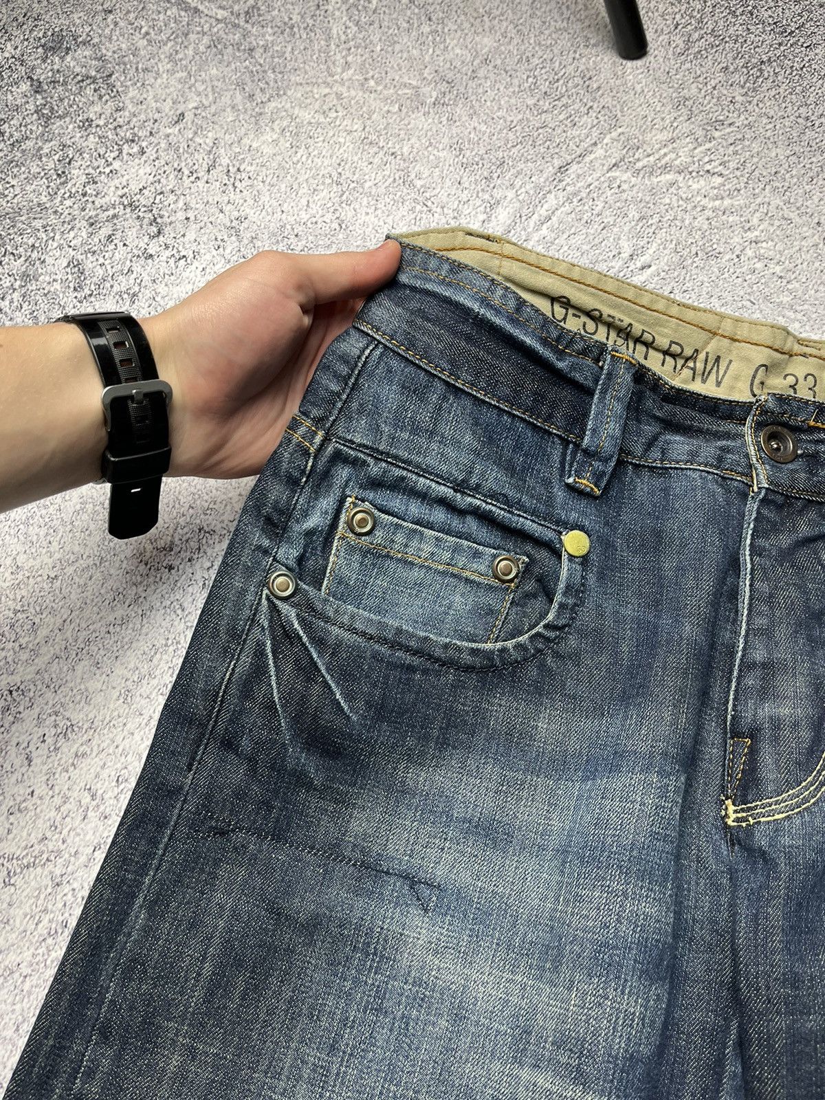G-Star Vintage G Star Raw Denim Knee Avant Garde Pants / Jeans Rare Size US 34 / EU 50 - 17 Thumbnail