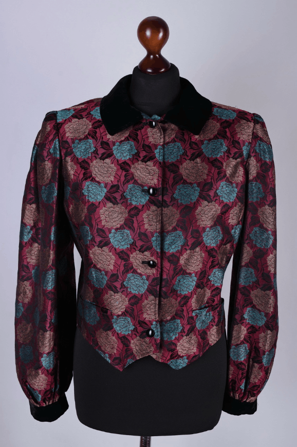 Valentino Women's Valentino Miss V Vintage Floral Silk Jacket Size M Size M / US 6-8 / IT 42-44 - 1 Thumbnail