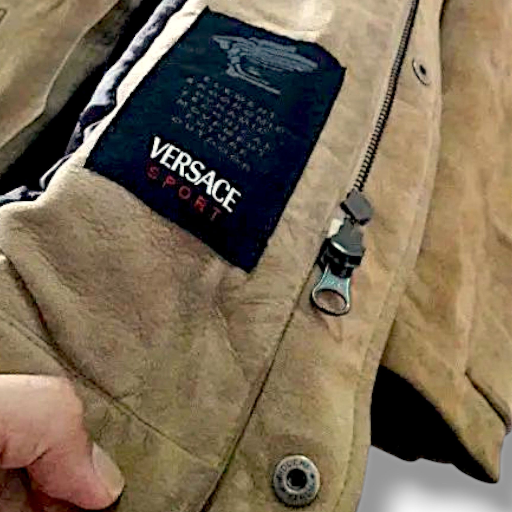 Versace Vintage Versace Trench Coat Suede Leather Sportswear Italy Size US M / EU 48-50 / 2 - 7 Thumbnail