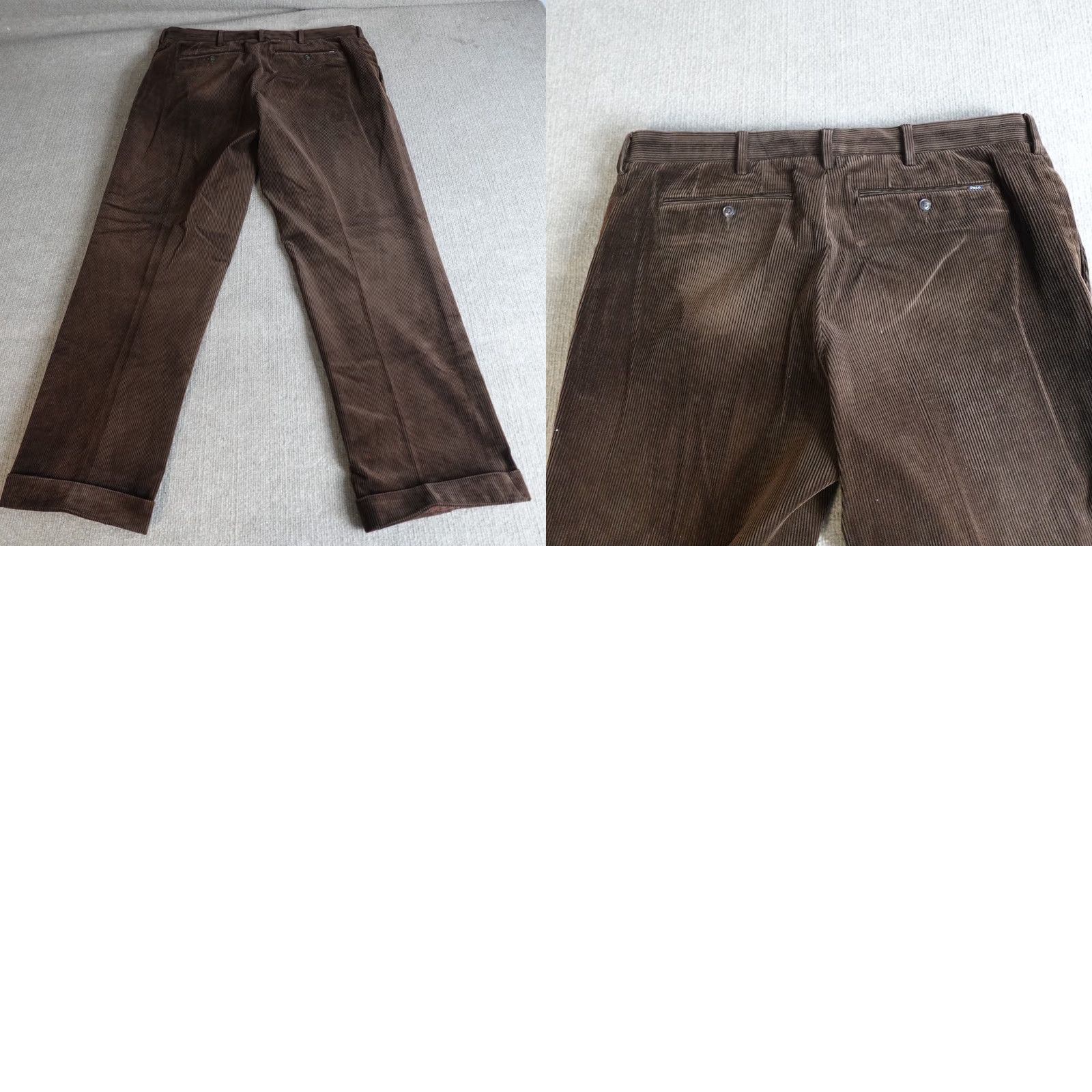 Polo Ralph Lauren Polo Ralph Lauren Pants 40 x 30 Brown Corduroy Straight Cuffed Men Regular 40 Inseam 30 Chino Preppy Pant Size US L / EU 52-54 / 3 - 9 Thumbnail