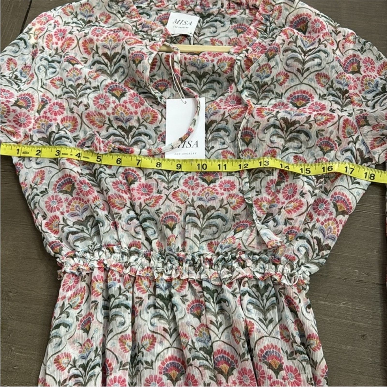 MISA Los Angeles NWT MISA Los Angeles $390 Amata Pink Cottage Dress XS Size XS / US 0-2 / IT 36-38 - 13 Thumbnail