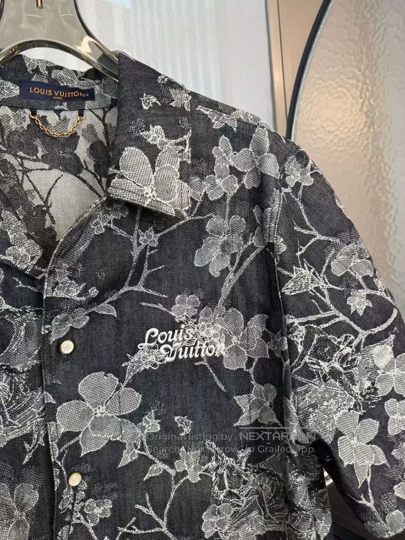 Louis Vuitton Louis Vuitton New Black Botanical Floral Denim Shirt Size US XXL / EU 58 / 5 - 3 Thumbnail