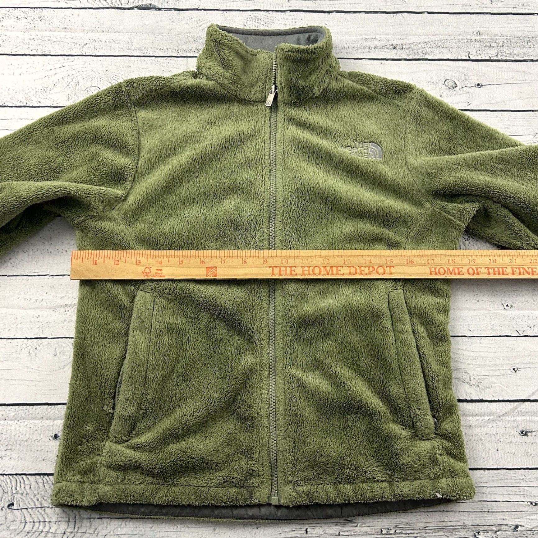 The North Face VINTAGE The North Face Full Zip High Pile Fleece Jacket Women's XS Green Size XS / US 0-2 / IT 36-38 - 5 Thumbnail