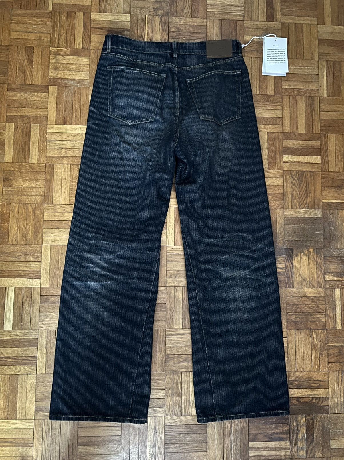 Our Legacy Treble cut velvet navy blue Size US 31 - 3 Thumbnail