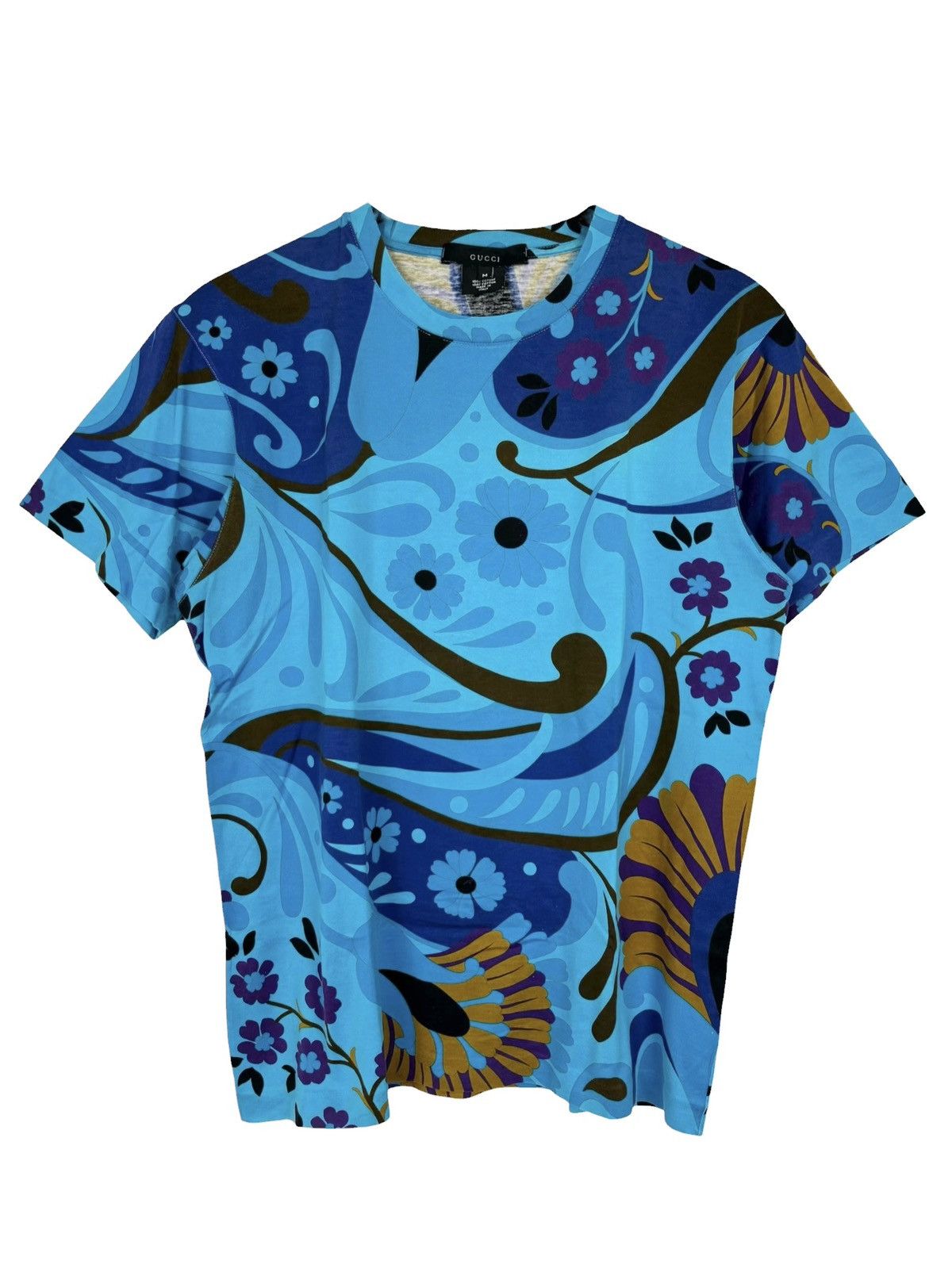 Gucci S/S 1999 Floral Print T-Shirt (SS99, Flower, Psychedelic) Size US M / EU 48-50 / 2 - 1 Thumbnail