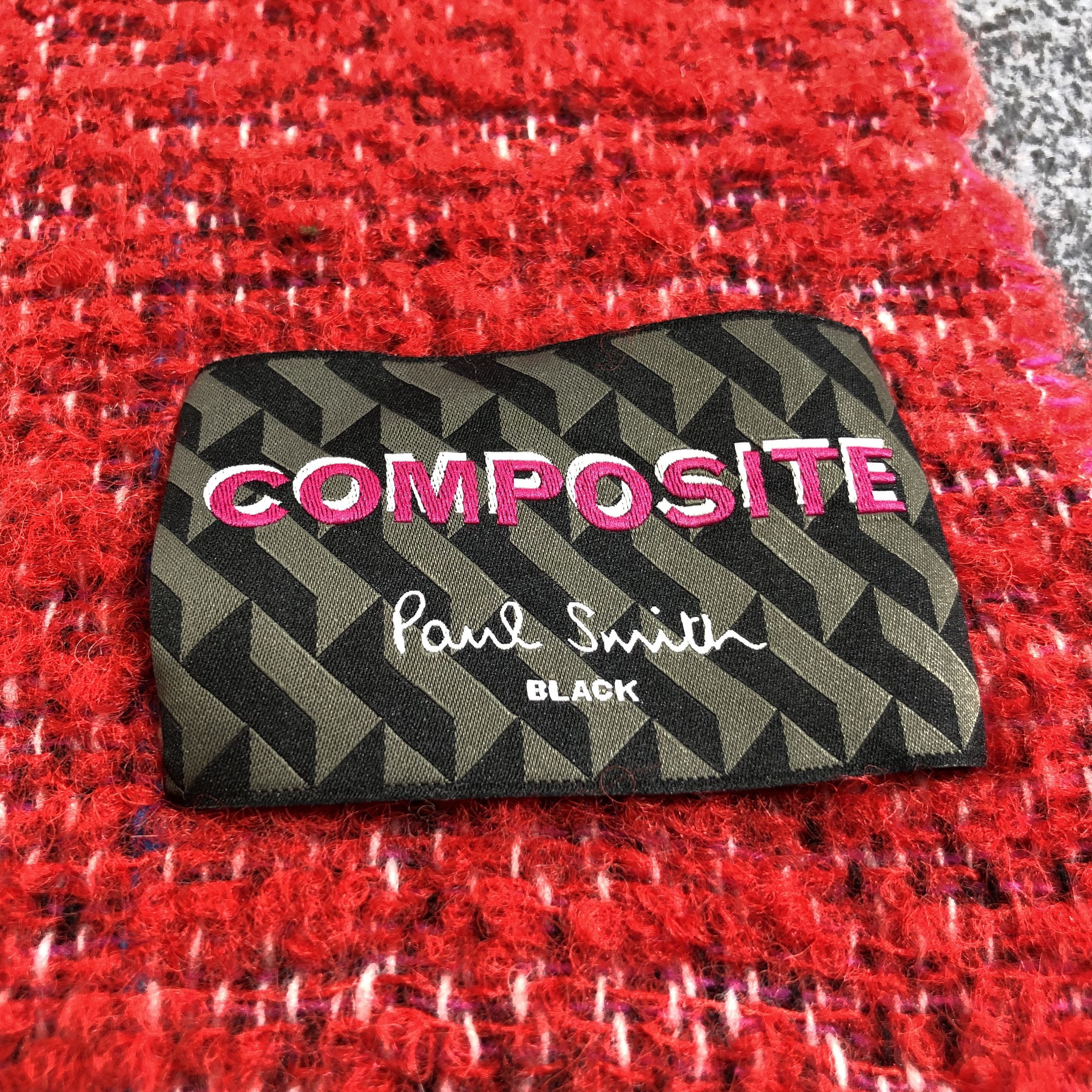 Paul Smith Paul Smith Comppsite Oversized Wool Scarf Muffler V2595 Size ONE SIZE - 4 Thumbnail