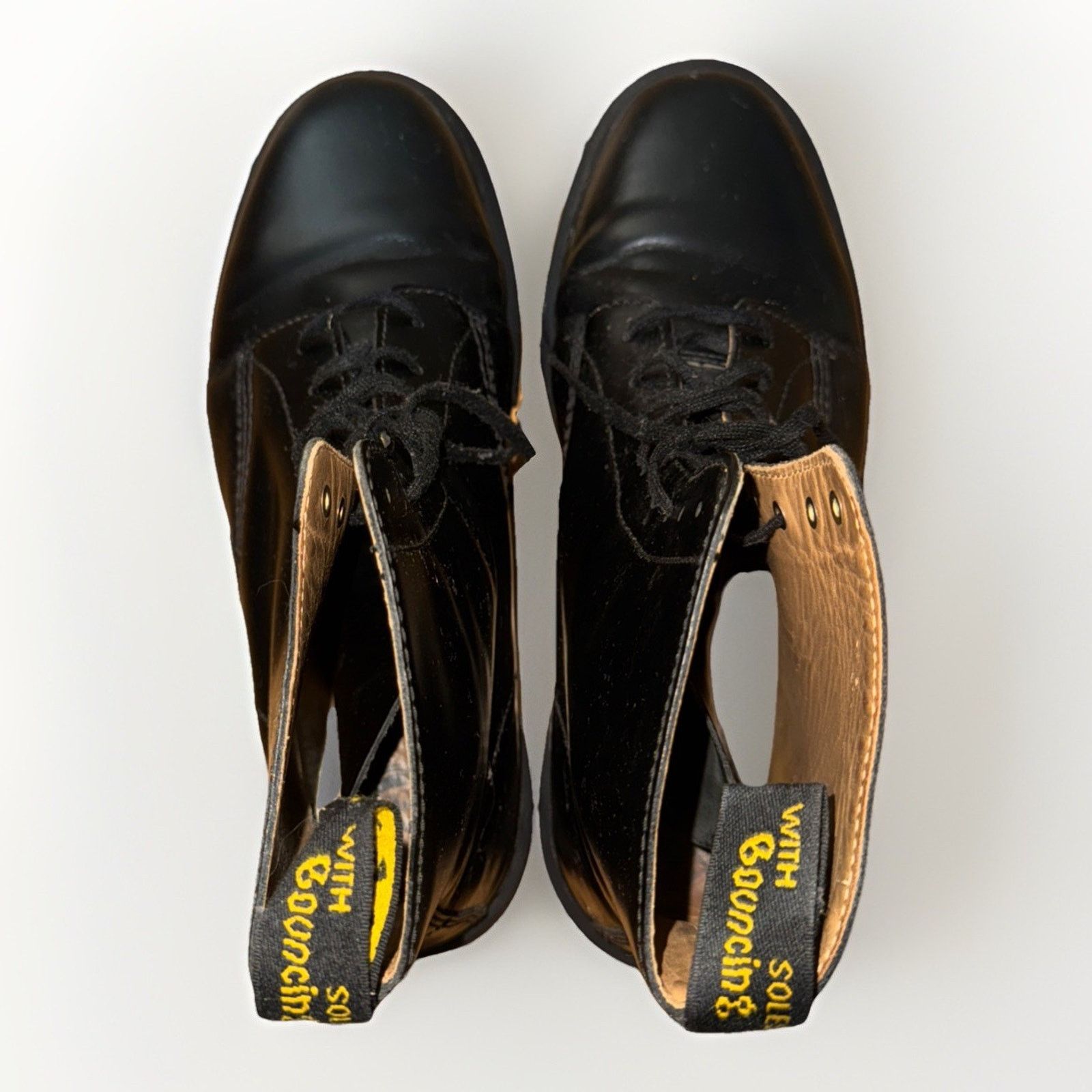 Dr. Martens Dr. Martens Men’s Black Leather Boots Size 9 Lace Up Combat Size US 9 / EU 42 - 6 Thumbnail