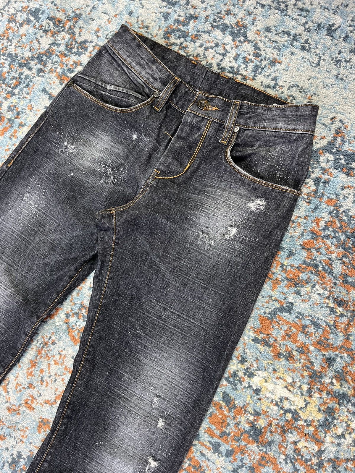 Takeshy Kurosawa × Vintage Vintage y2k Takeshi Kurosawa skinny distressed biker denim Size US 32 / EU 48 - 3 Thumbnail