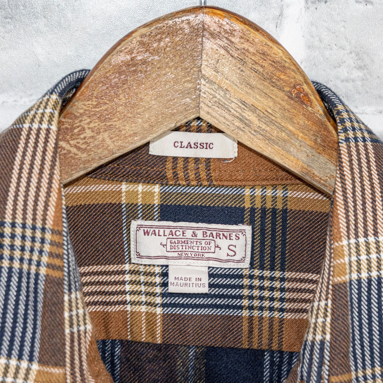 Wallace & Barnes Wallace & Barnes Button up Flannel Shirt in Brown Plaid Size US S / EU 44-46 / 1 - 5 Thumbnail