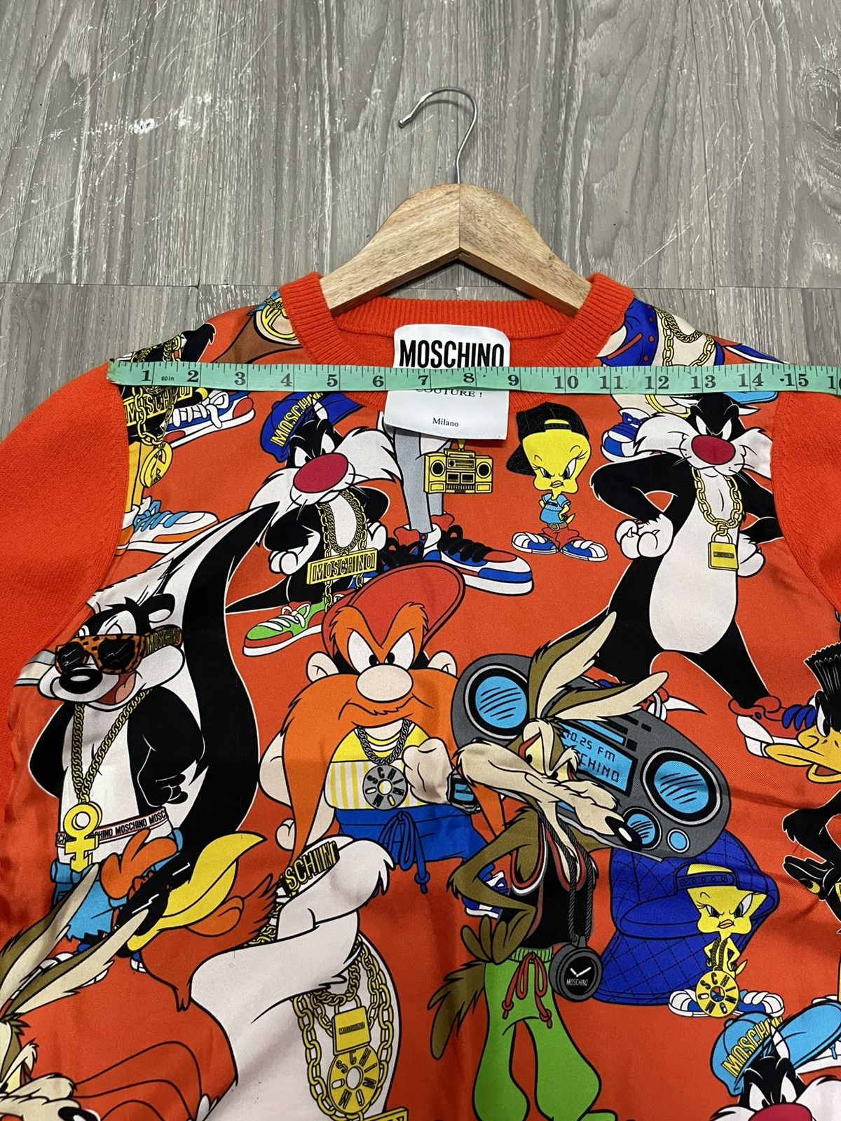 Moschino Moschino x Looney Tunes Silk Print & Wool Slik Knit Size M / US 6-8 / IT 42-44 - 15 Thumbnail