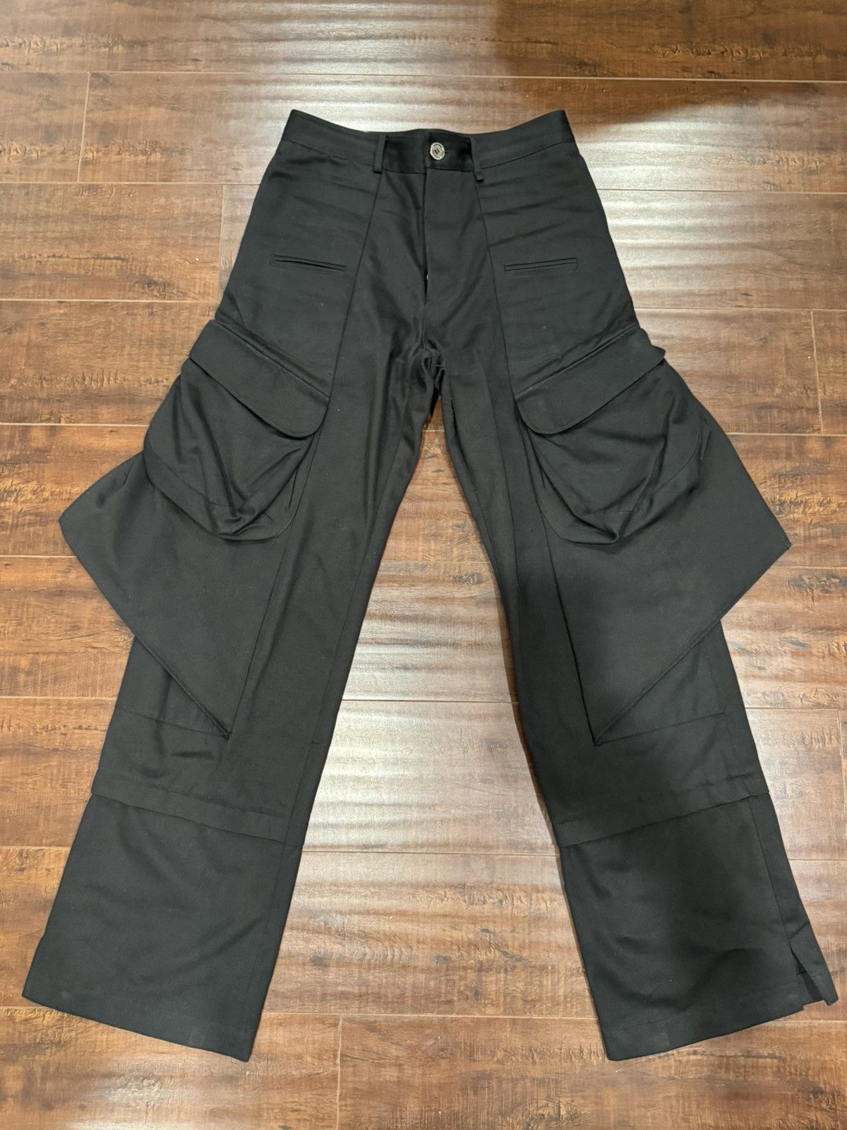JiyongKim Jiyong Kim Sun-Dyed Double-Knee Pants | Grailed
