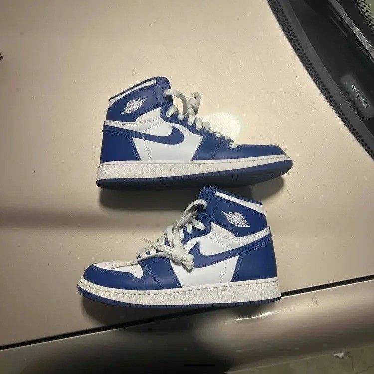 Jordan Brand Jordan 1 High Storm Blue 575441127 Gs Size 6.5y 8 Women No B Size US 8 / IT 38 - 1 Thumbnail