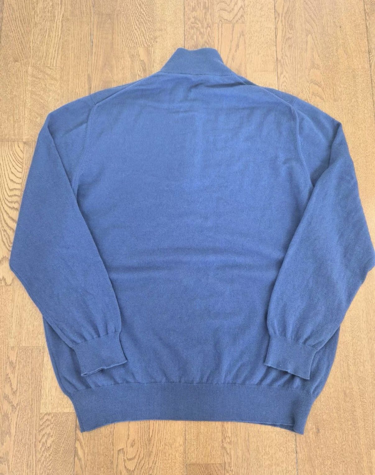 Loro Piana Loro Piana Half-Zip Cashmere Sweater in Blue Size US XL / EU 56 / 4 - 2 Thumbnail