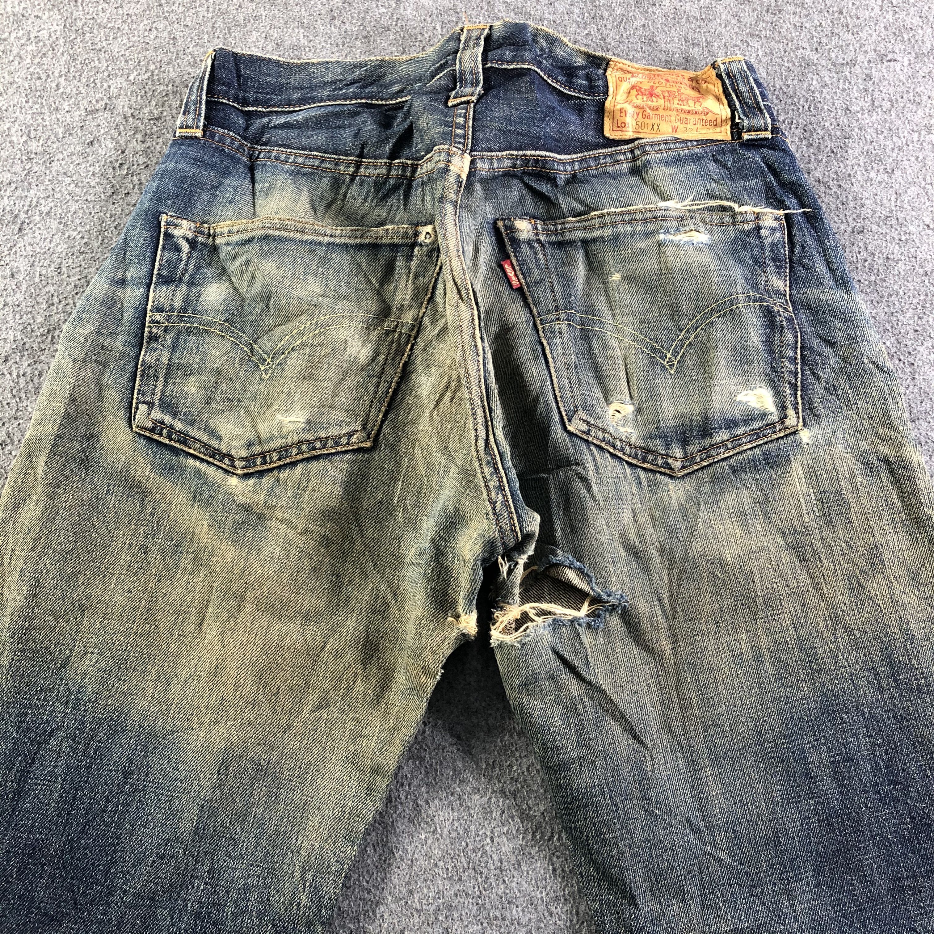 Levi's × Vintage 90s Vintage Levis 501 Selvedge Jeans-J3892 Size US 29 - 5 Thumbnail