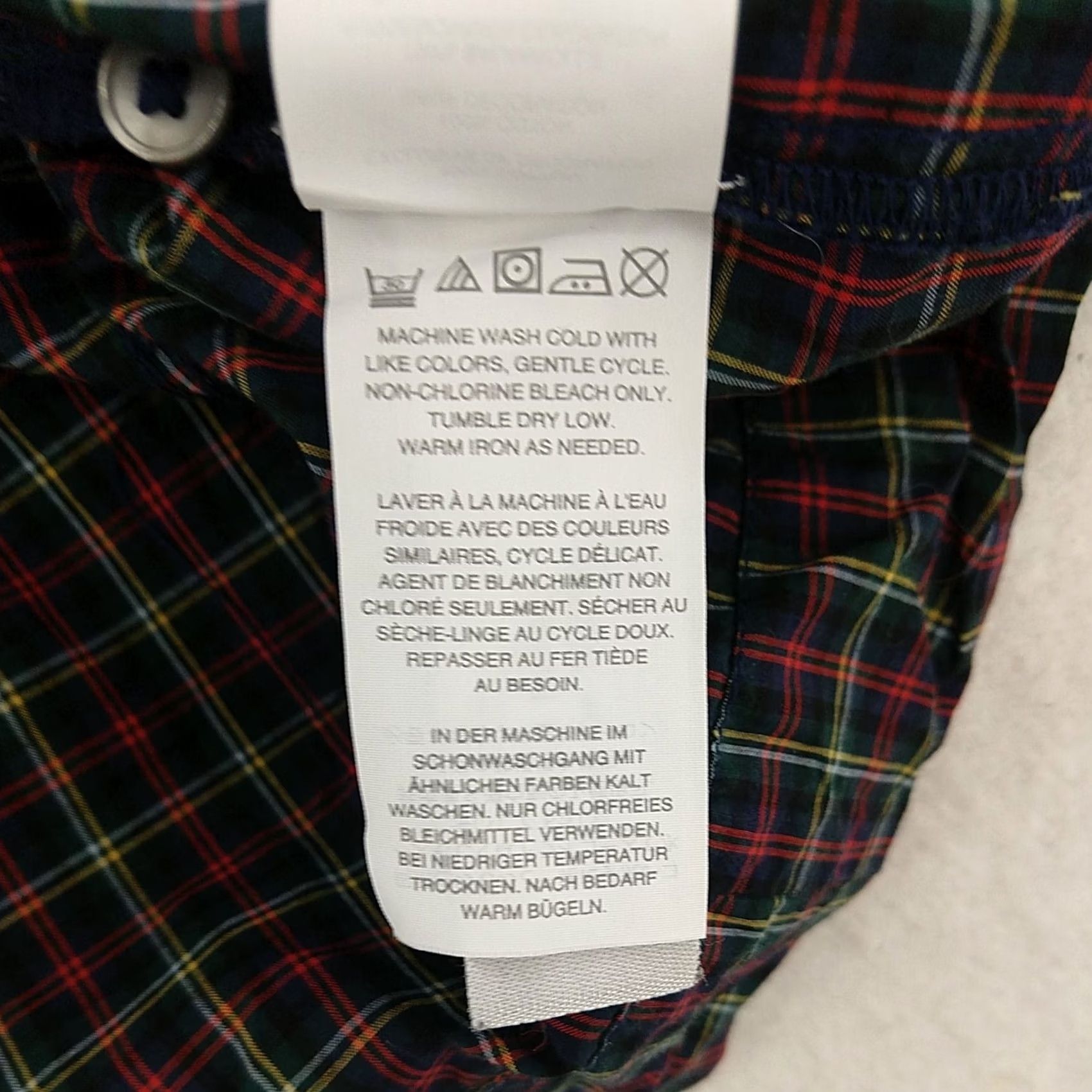J.Crew J.CREW Long Sleeve Plaid Embroidered Blouse-Women's XS Size XS / US 0-2 / IT 36-38 - 5 Thumbnail