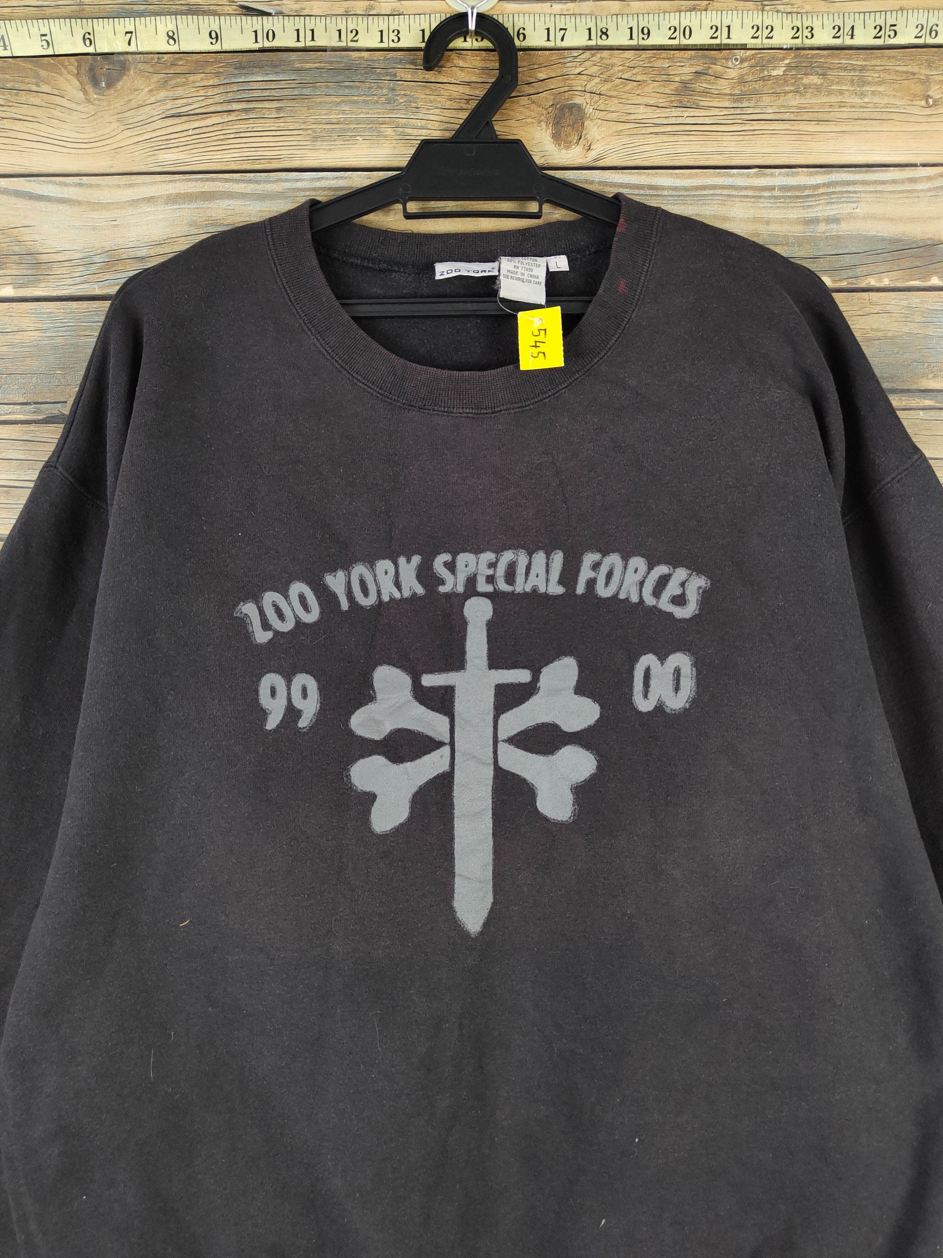 Zoo York DL Zoo York Black Faded vintage Sweatshirts #545 Size US L / EU 52-54 / 3 - 2 Thumbnail