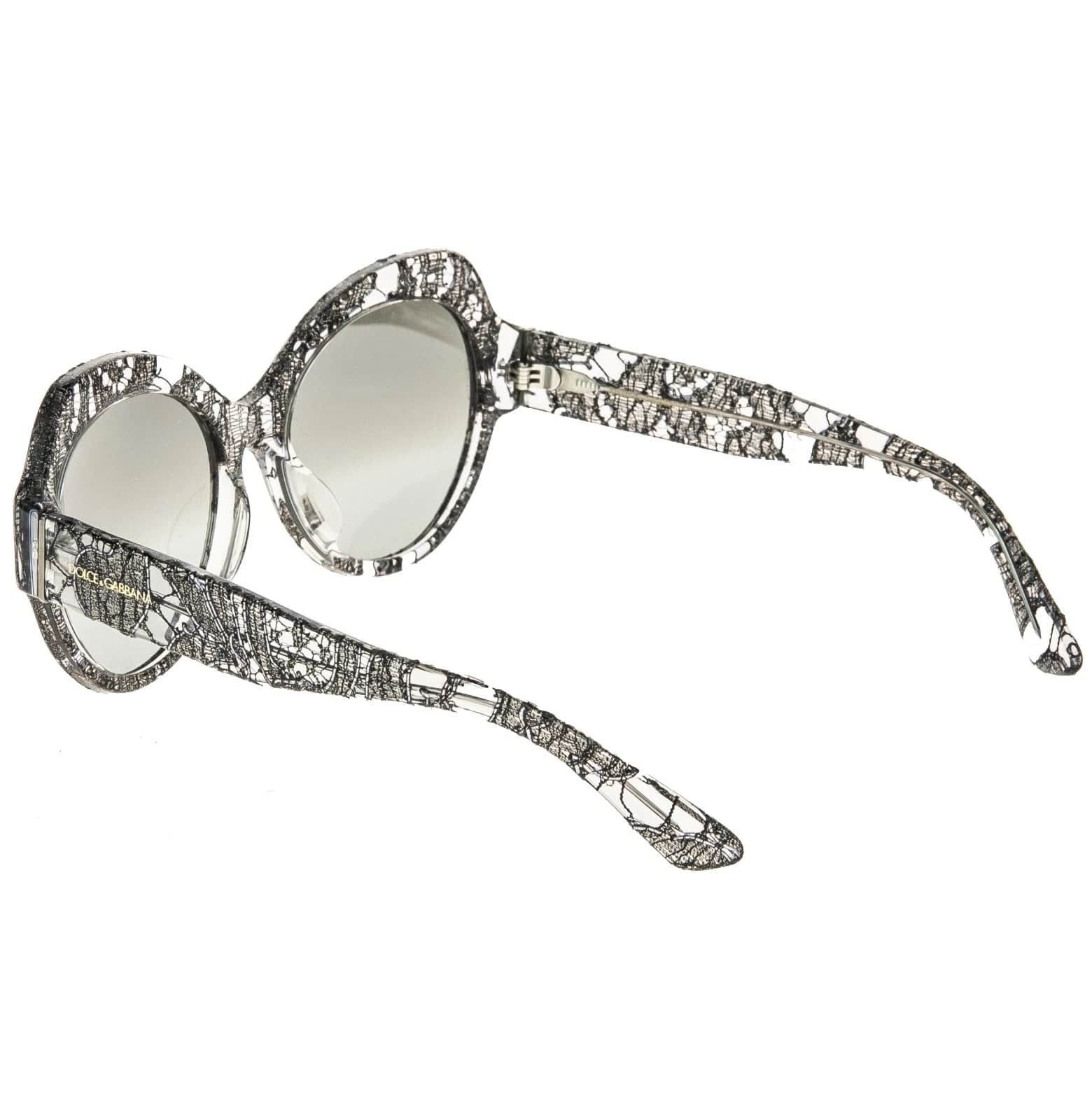 Dolce & Gabbana Dolce & Gabbana DG4320 PRINT FAMILY LACE 4320 Black Mirrored Size ONE SIZE - 3 Thumbnail