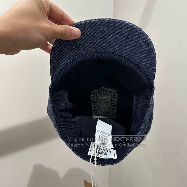 Hermes Hermes size 57 Pig Nose Denim Newsboy Hat Size ONE SIZE - 6 Thumbnail