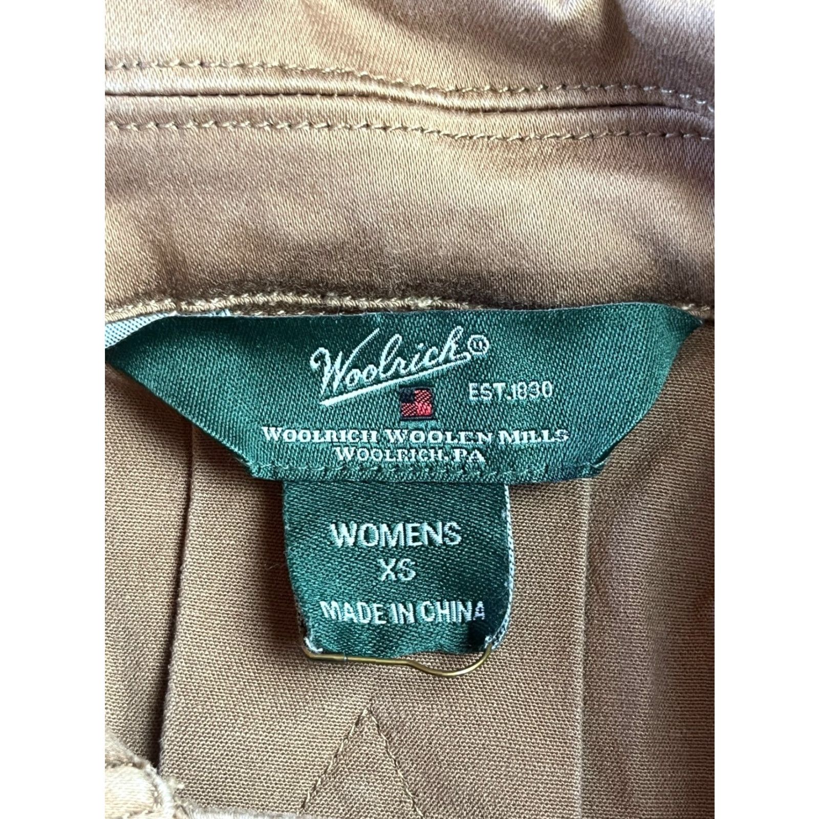 Vintage Woolrich Jacket Womens XS Brown Pockets Button Front Regular Woolrich Ladies XS Jacket Brown Pockets Button Front Size XS / US 0-2 / IT 36-38 - 6 Thumbnail