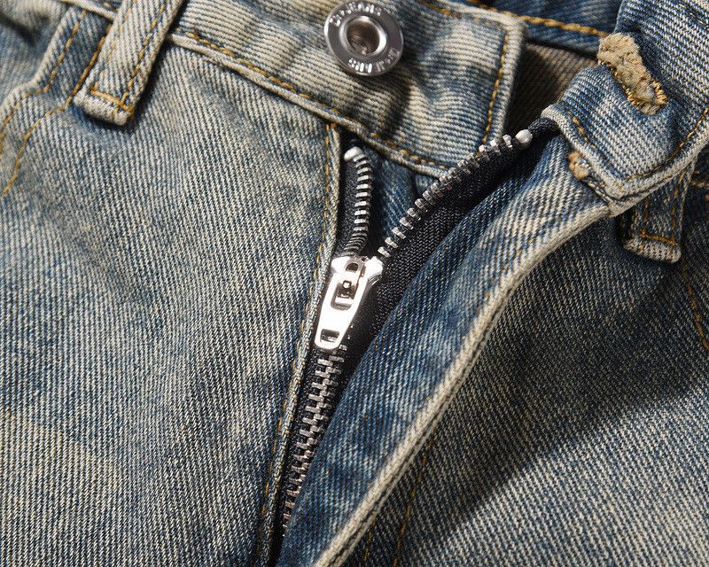 Japanese Brand × Vintage High street men's washed slim fit flared zipper jeans y2k Size US 32 / EU 48 - 4 Thumbnail