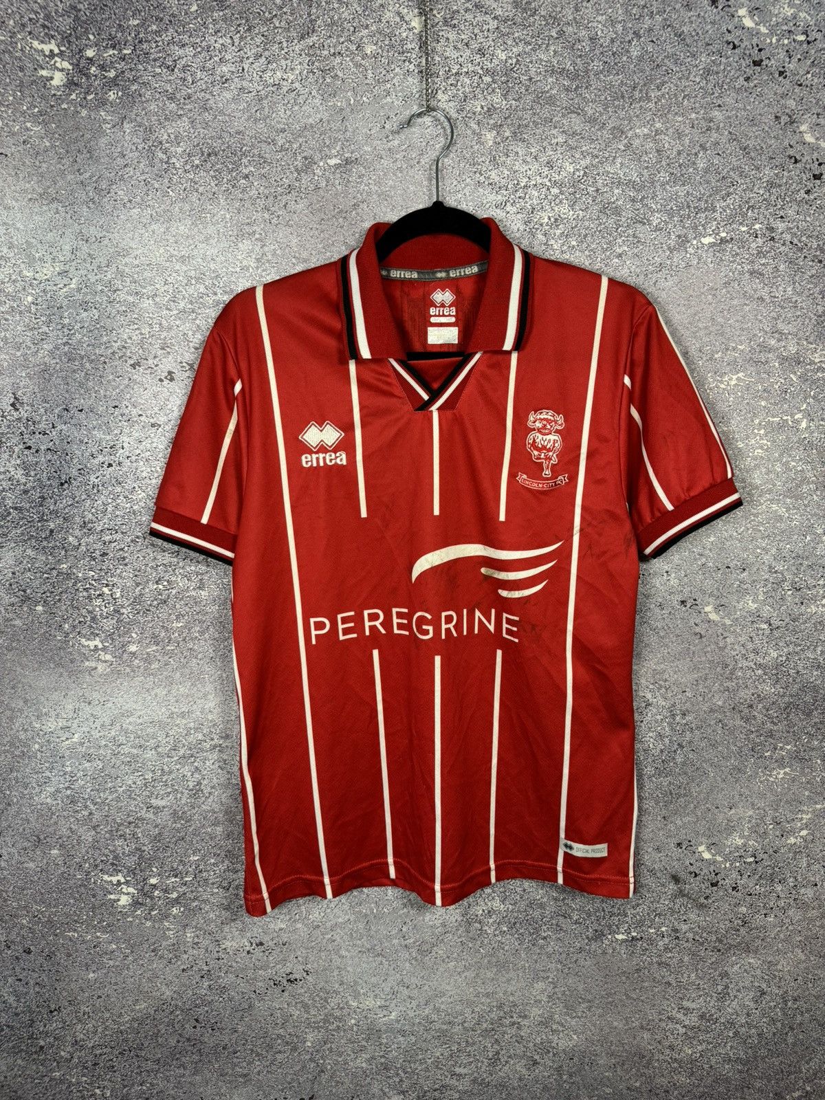 Errea × Vintage Vintage Lincoln City 2020/21 Errea Soccer Jersey Blokcore Size US S / EU 44-46 / 1 - 1 Thumbnail