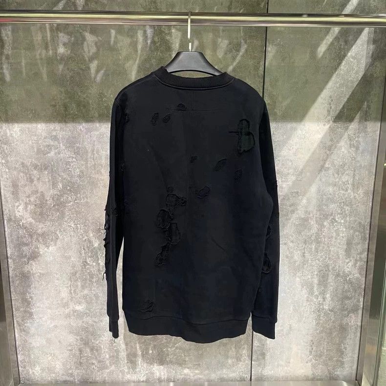 Givenchy Givenchy GVC Hole Destroyed Sweatshirt Size US M / EU 48-50 / 2 - 2 Thumbnail