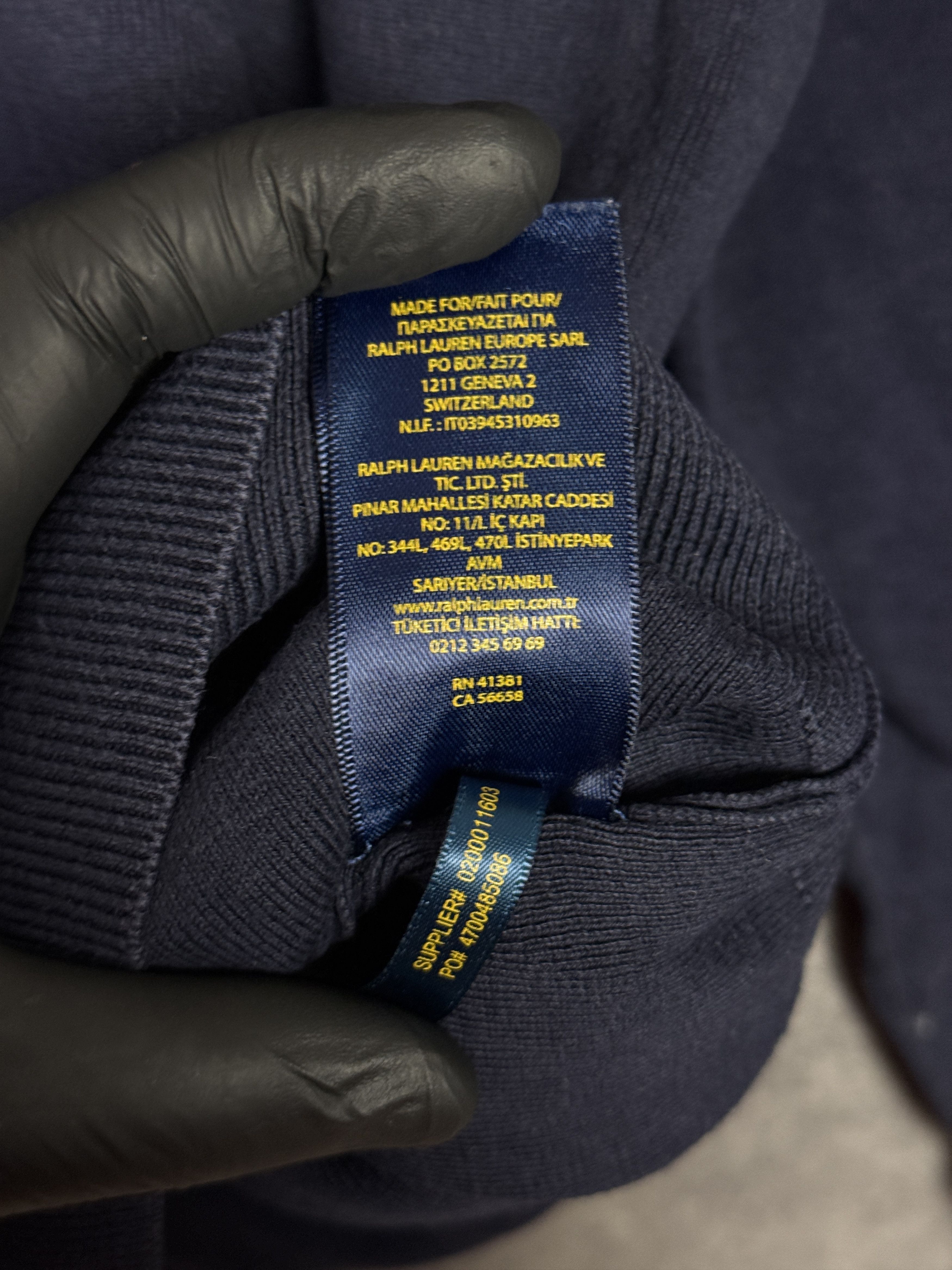 Ralph Lauren Cotton golf sweater slim fit V-neck pima cotton logo pony Size US L / EU 52-54 / 3 - 7 Thumbnail