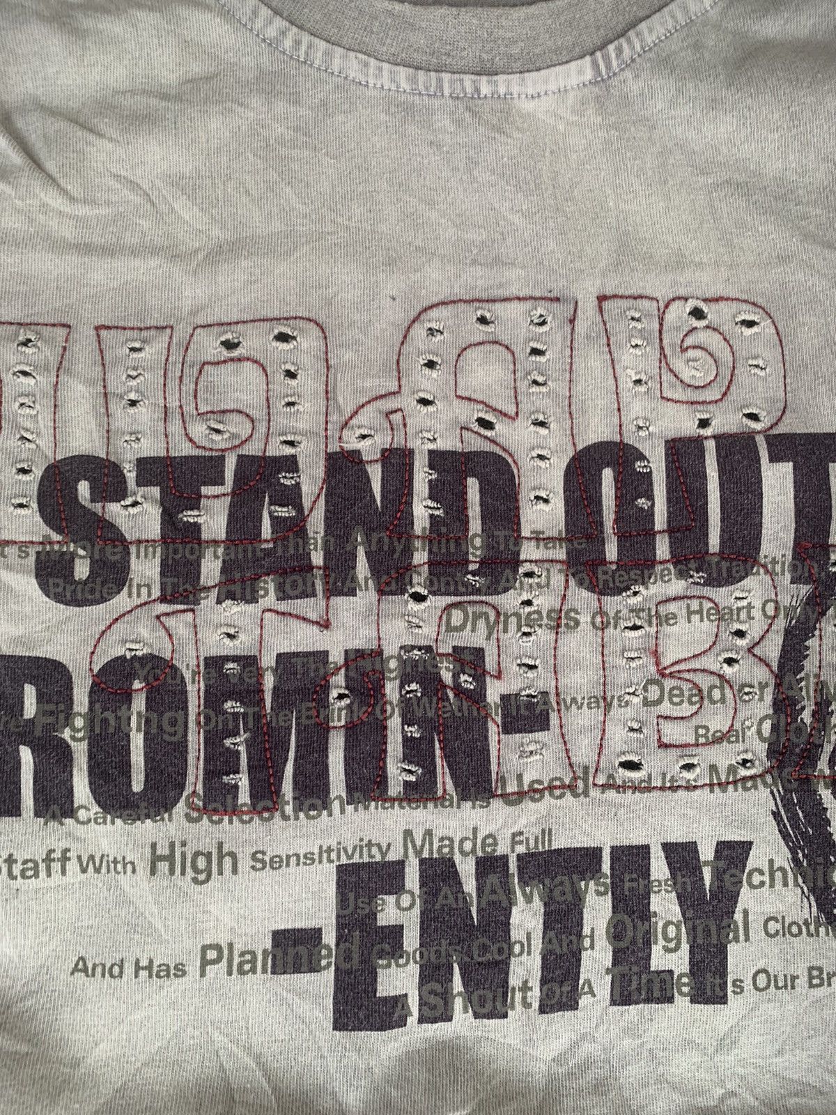 In The Attic In the attic distressed hand stitch tees Size US L / EU 52-54 / 3 - 6 Thumbnail