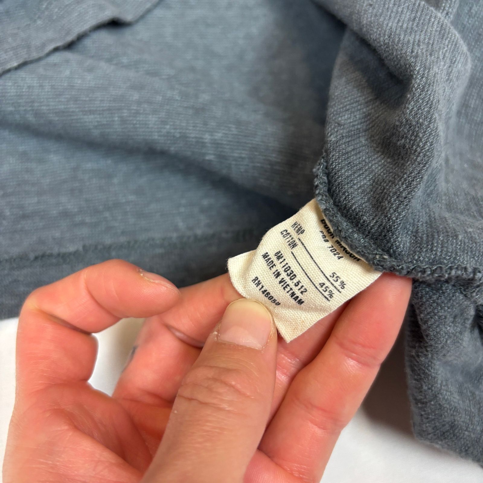 Buck Mason Buck Mason Classic Straight Hem Hemp Cotton Shirt Men's L Size US L / EU 52-54 / 3 - 7 Thumbnail