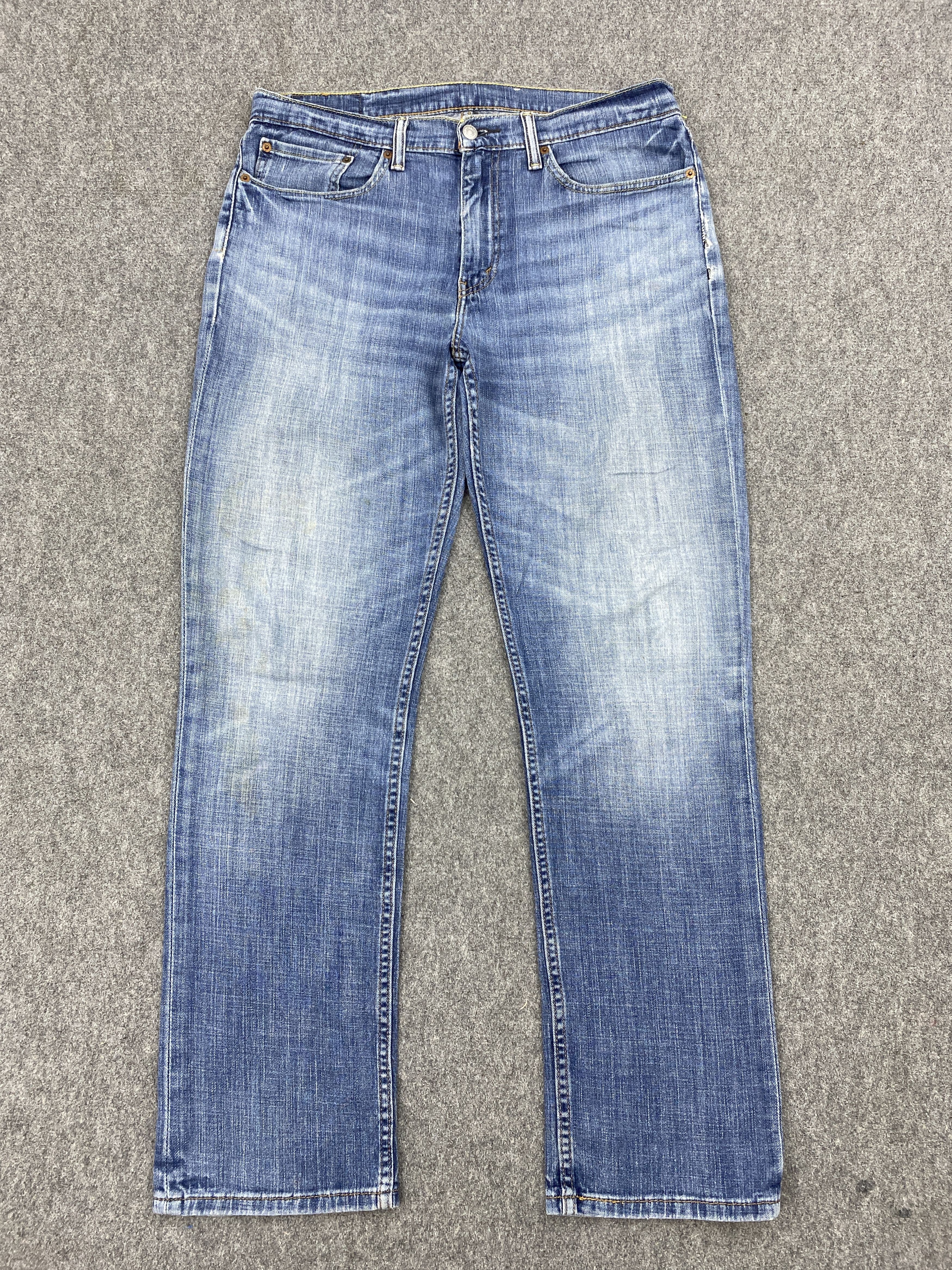 image of Levis 514 Faded Blue Denim Jeans, Men's (Size 35)