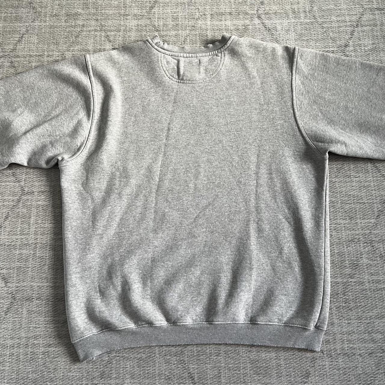 Nike Vintage 1990s Nike Grey Distressed Grunge Crewneck Sweater Size US M / EU 48-50 / 2 - 5 Thumbnail