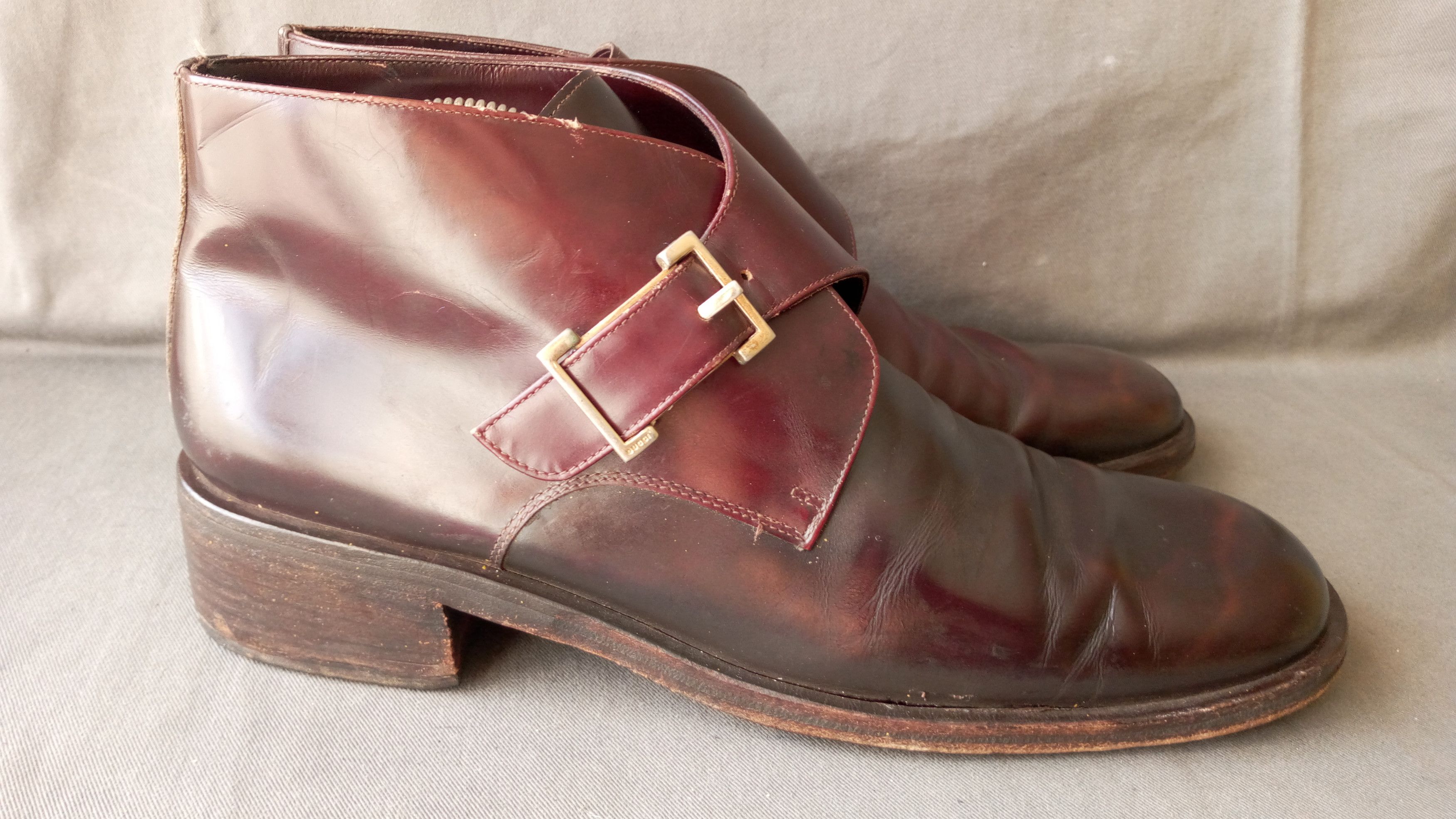Gucci Vintage Gucci Buckle Ankle Boots Size US 9.5 / IT 39.5 - 3 Thumbnail