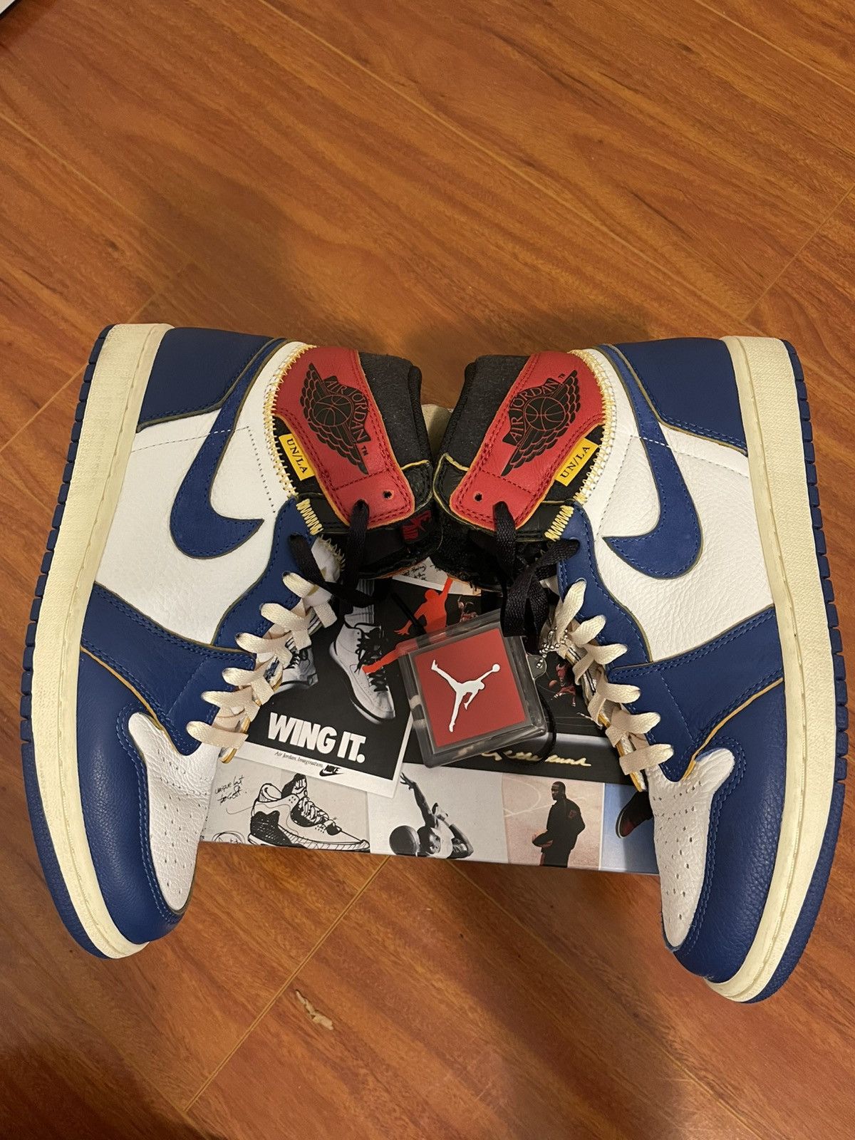 Nike × Union LA AJ1 High Union Storm Blue Size US 9 / EU 42 - 1 Thumbnail