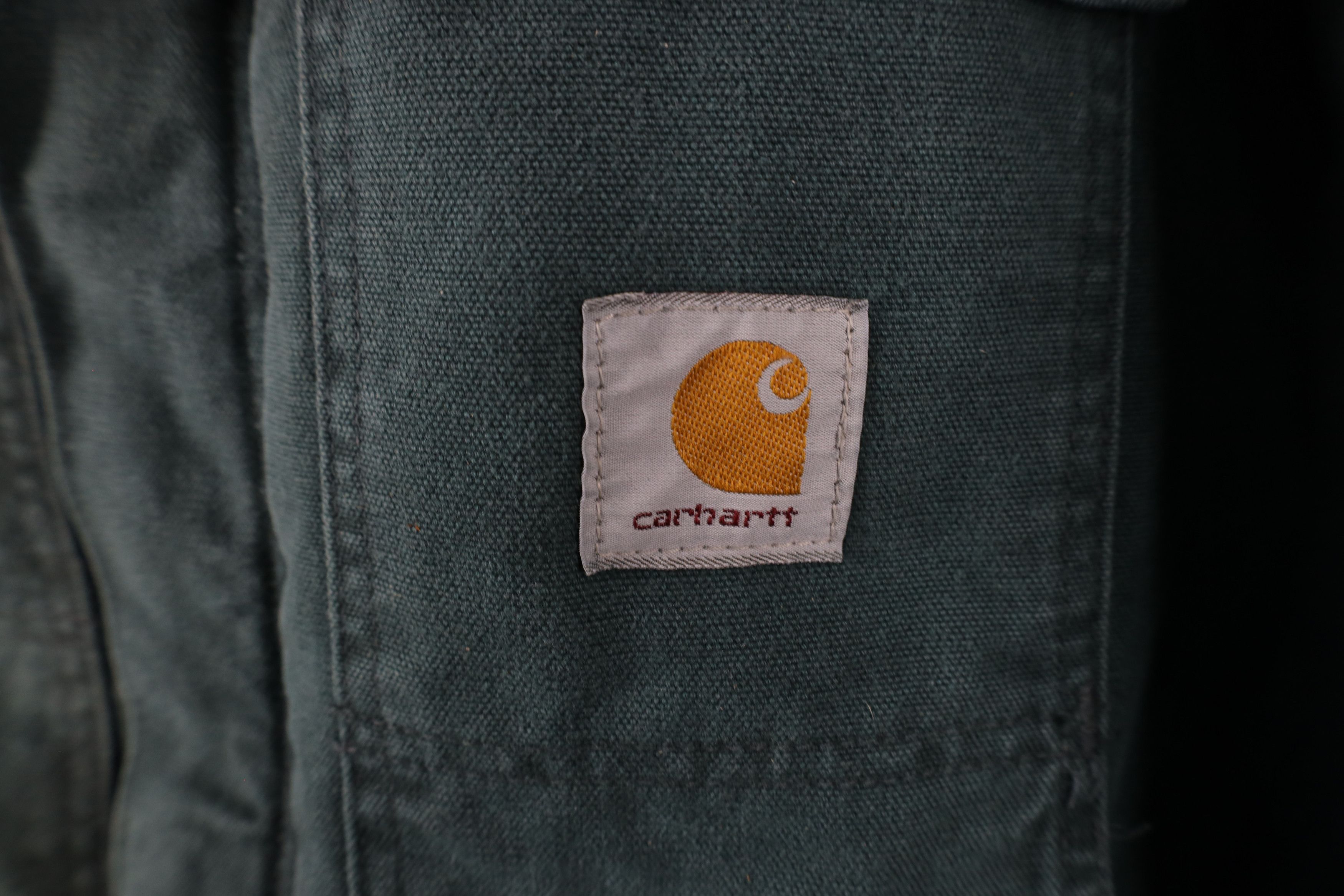 Carhartt × Vintage Vintage 90s Carhartt Canvas Chore Barn Jacket Green USA Size US XXL / EU 58 / 5 - 4 Thumbnail