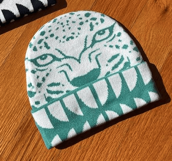 Alltimers New Alltimers Beanie White Blue RAWR Tiger Size ONE SIZE - 2 Thumbnail