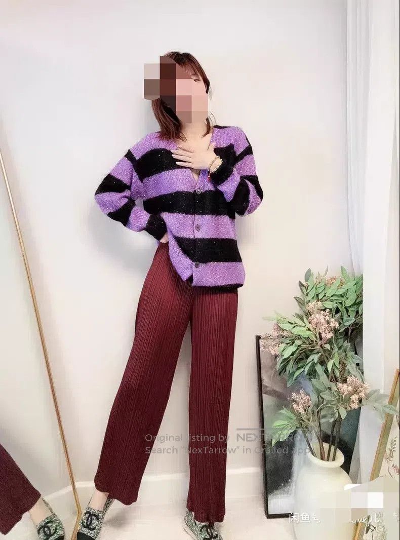 Issey Miyake Issey Miyake size:3 Burgundy Pants Size 31" - 8 Thumbnail