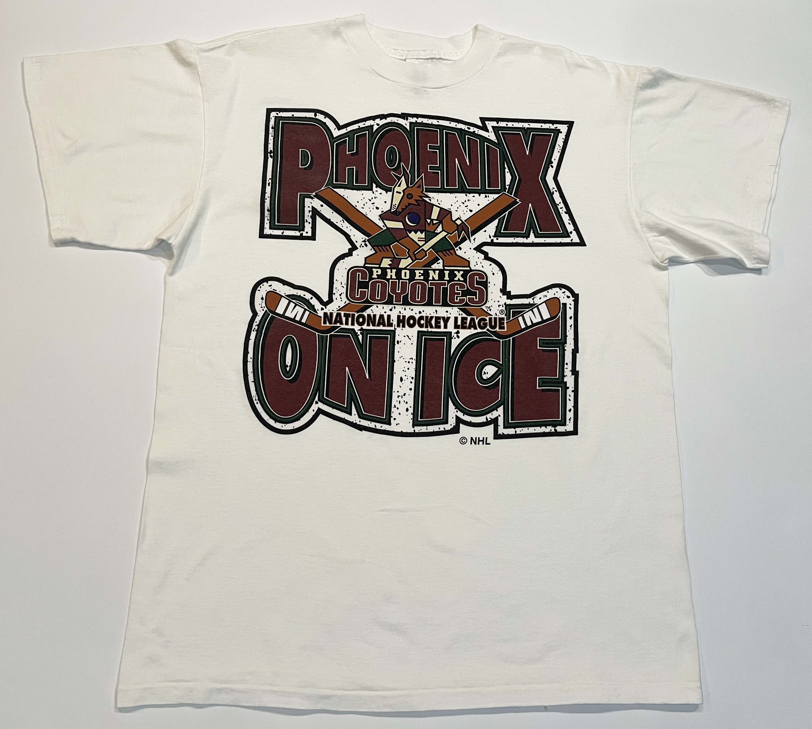 Logo 7 × NHL × Vintage Vintage Logo 7 NHL Phoenix Coyotes Hockey T-Shirt Size US L / EU 52-54 / 3 - 1 Thumbnail
