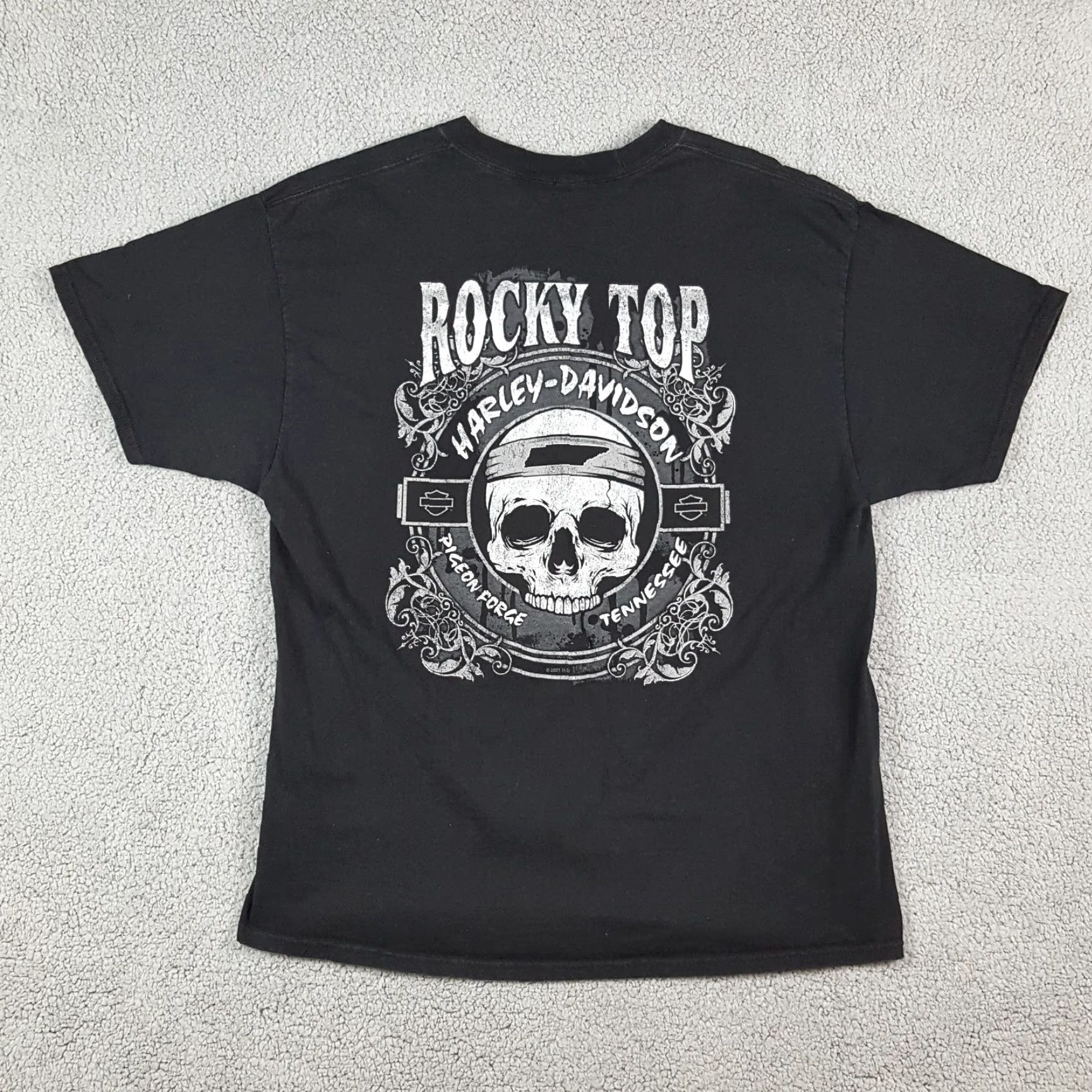Harley Davidson VINTAGE Harley-Davidson Skull Logo Biker T-Shirt Men Large Black Retro Y2K Motorcycle Outdoor Short Sleeve Crew Neck Cotton Size US L / EU 52-54 / 3 - 5 Thumbnail