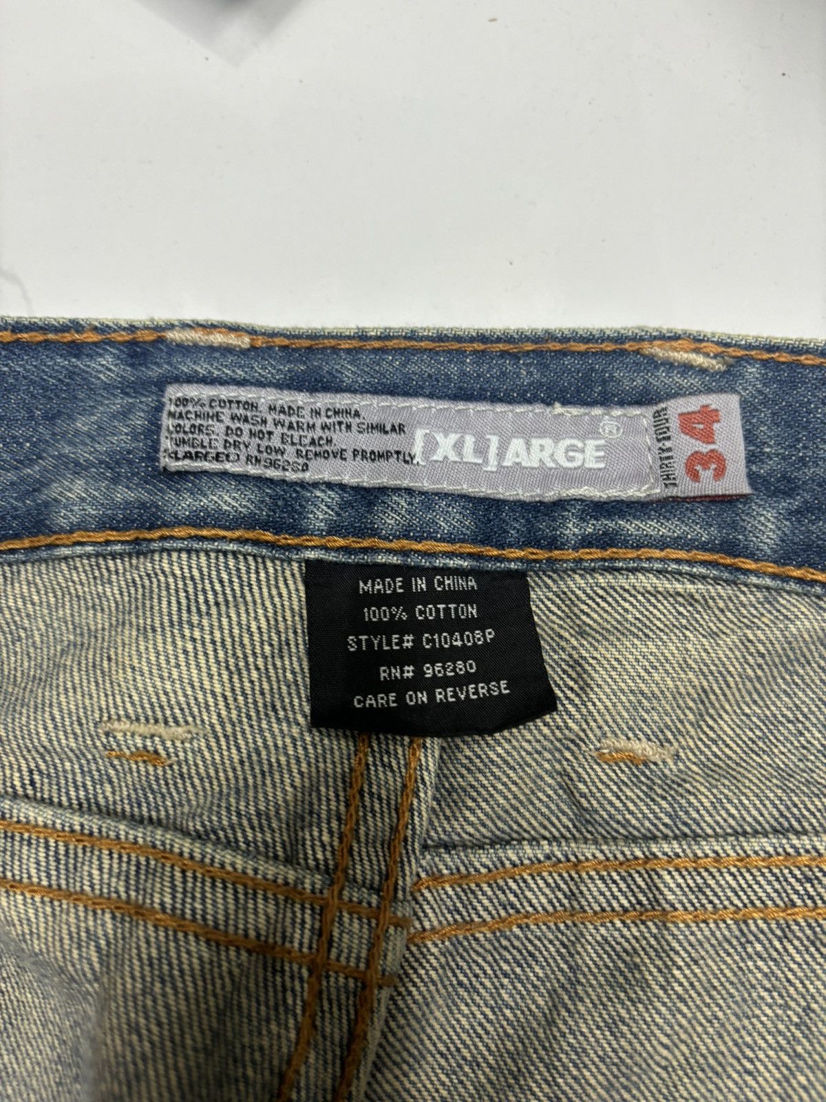 Xlarge RARE🔥X-LARGE MUD WASH ART BAGGY JEANS Size US 34 / EU 50 - 11 Thumbnail